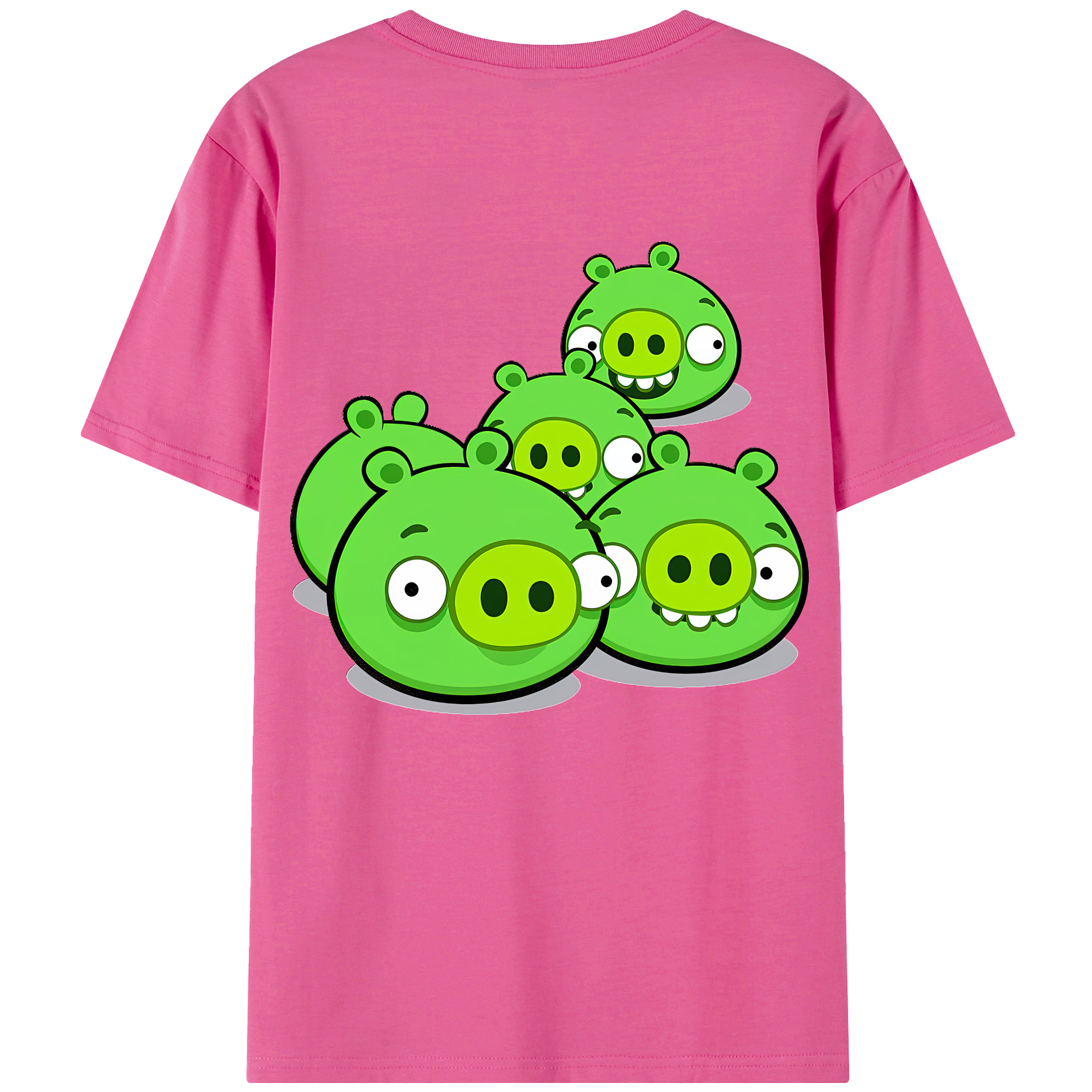 （画像用） Angry Birds アングリーバード レディース半袖Tシャツ(バックプリント)