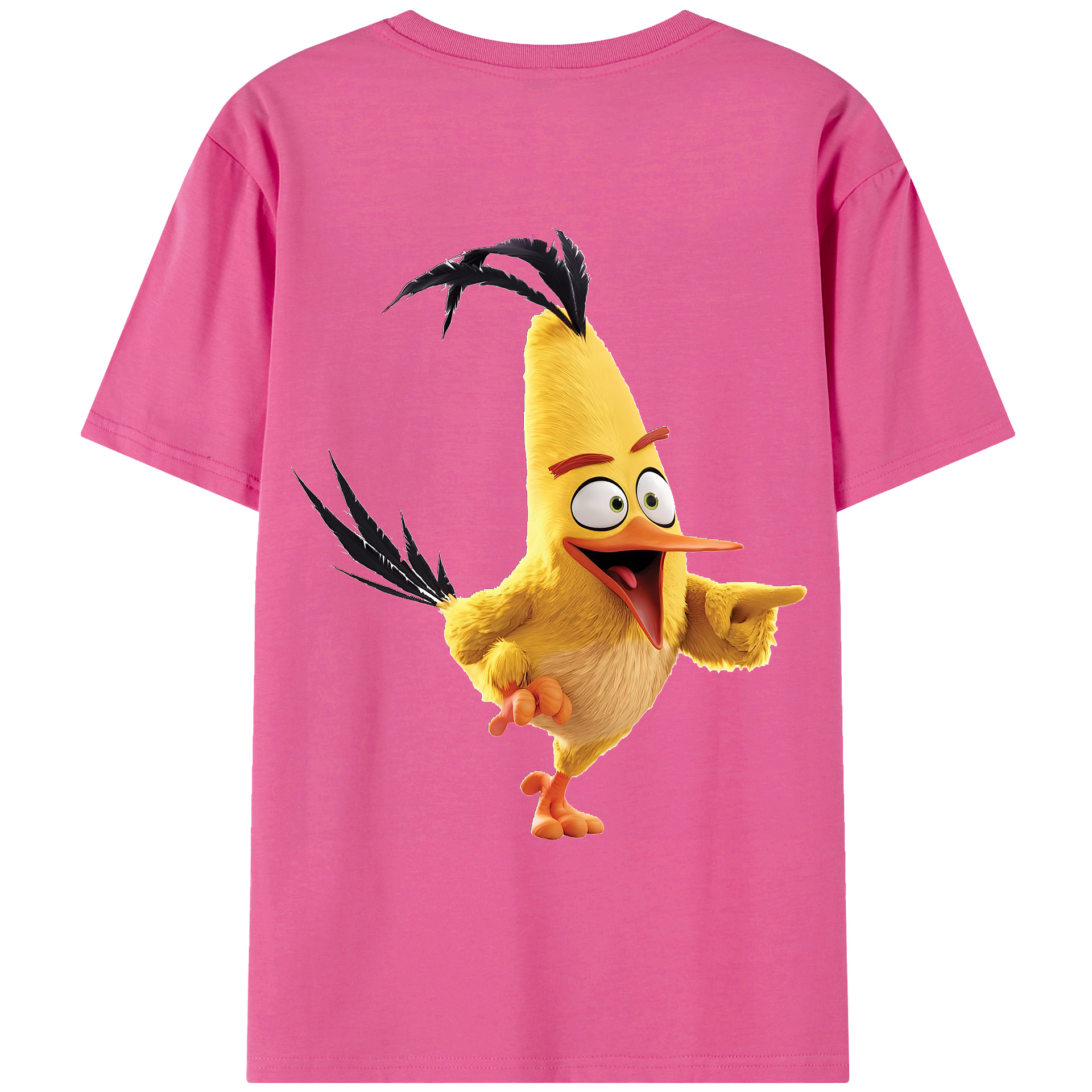 （画像用） Angry Birds アングリーバード レディース半袖Tシャツ(バックプリント)