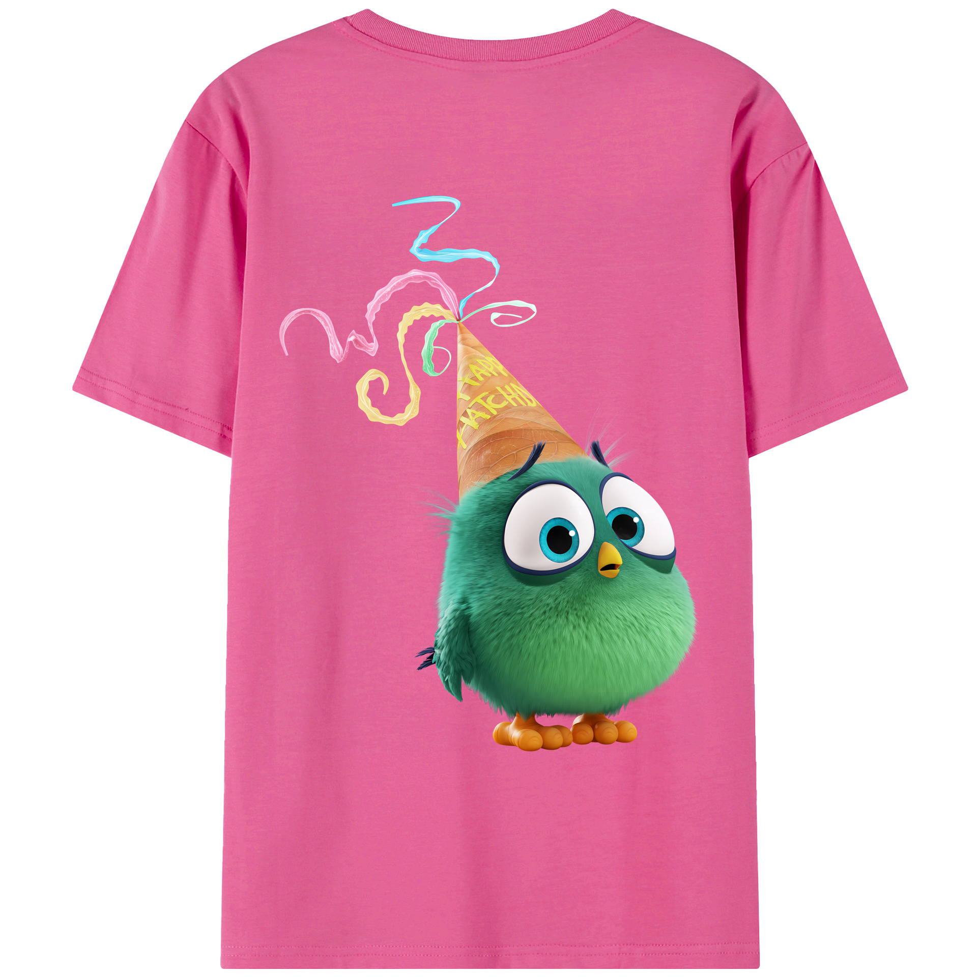 （画像用） Angry Birds アングリーバード レディース半袖Tシャツ(バックプリント)