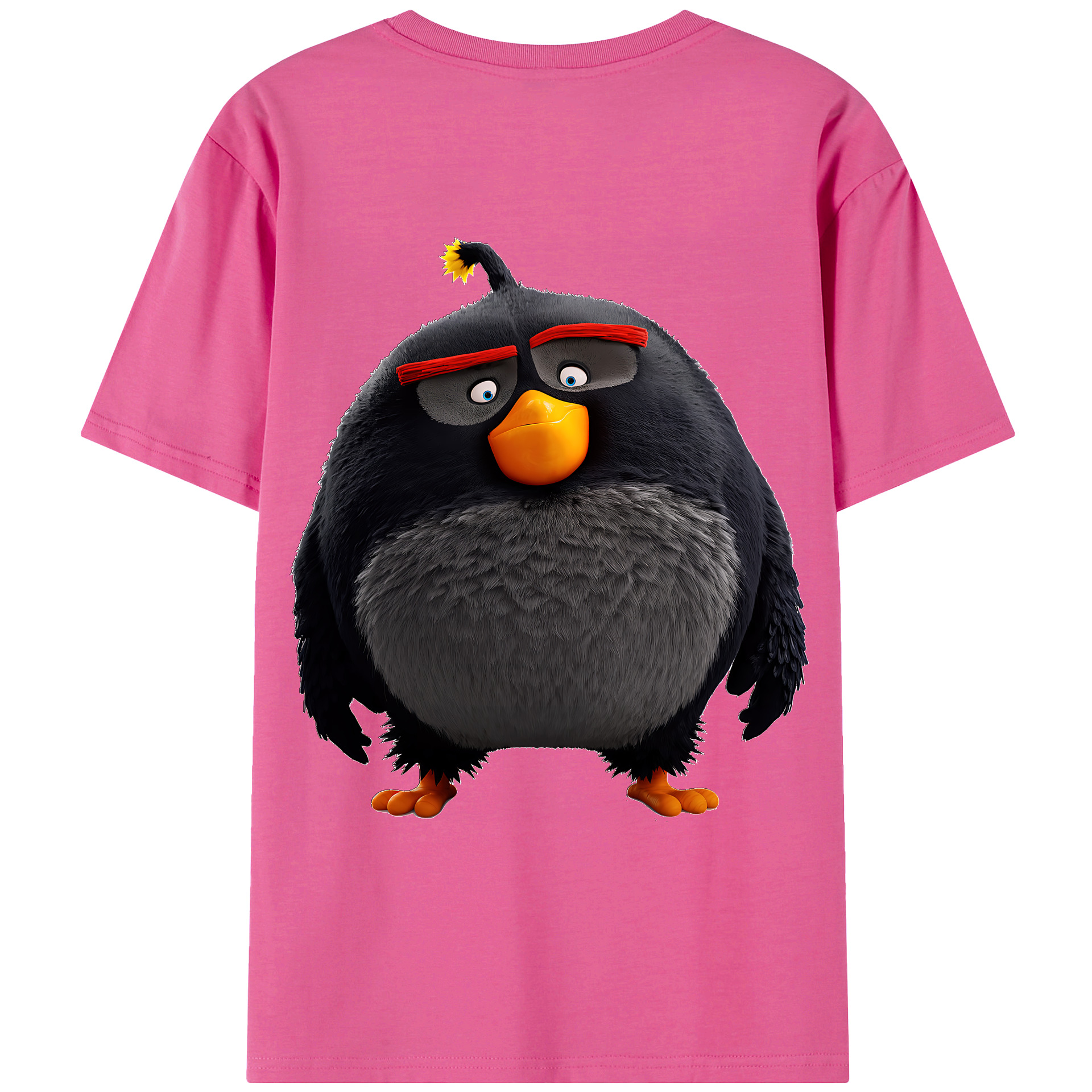 （画像用） Angry Birds アングリーバード レディース半袖Tシャツ(バックプリント)
