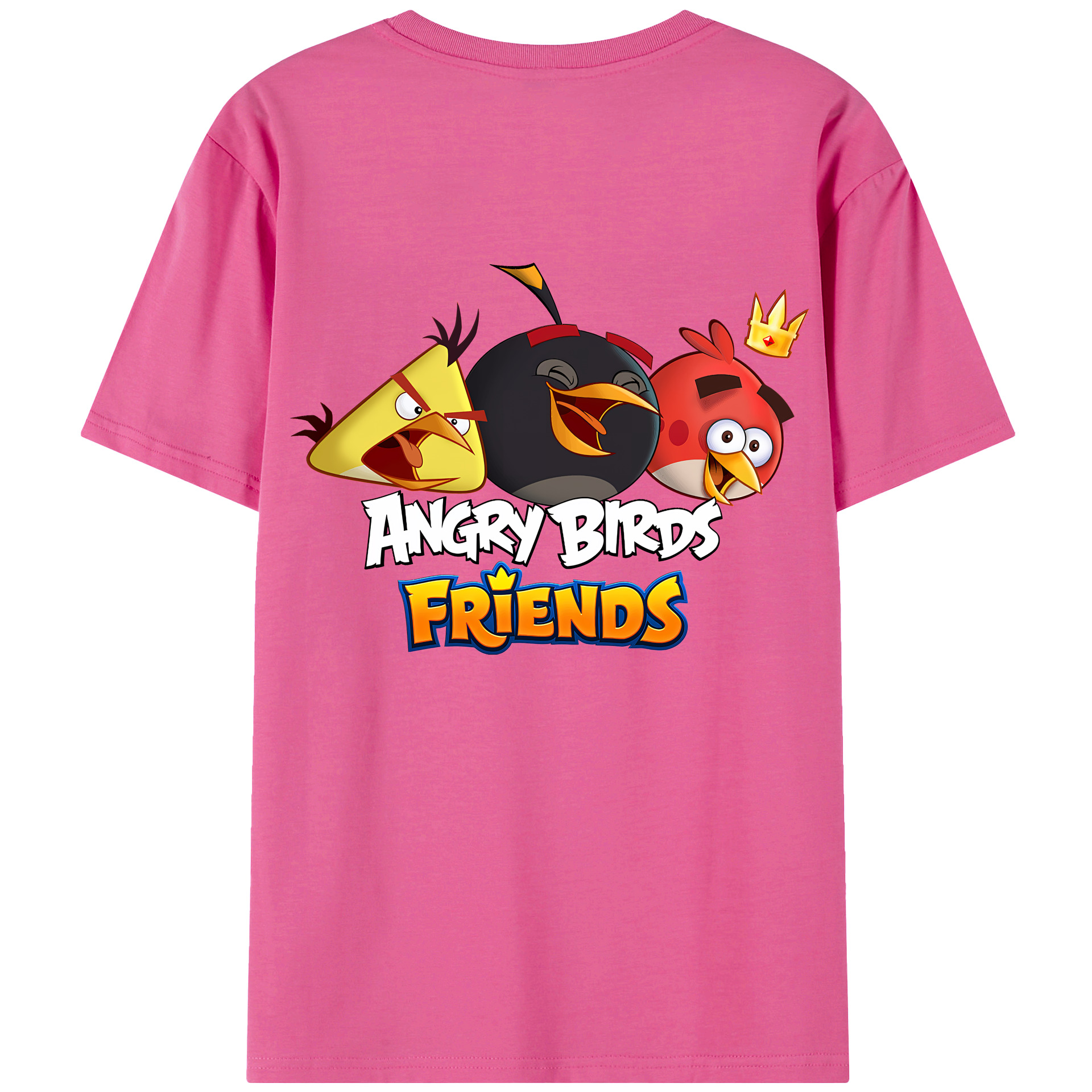 （画像用） Angry Birds アングリーバード レディース半袖Tシャツ(バックプリント)