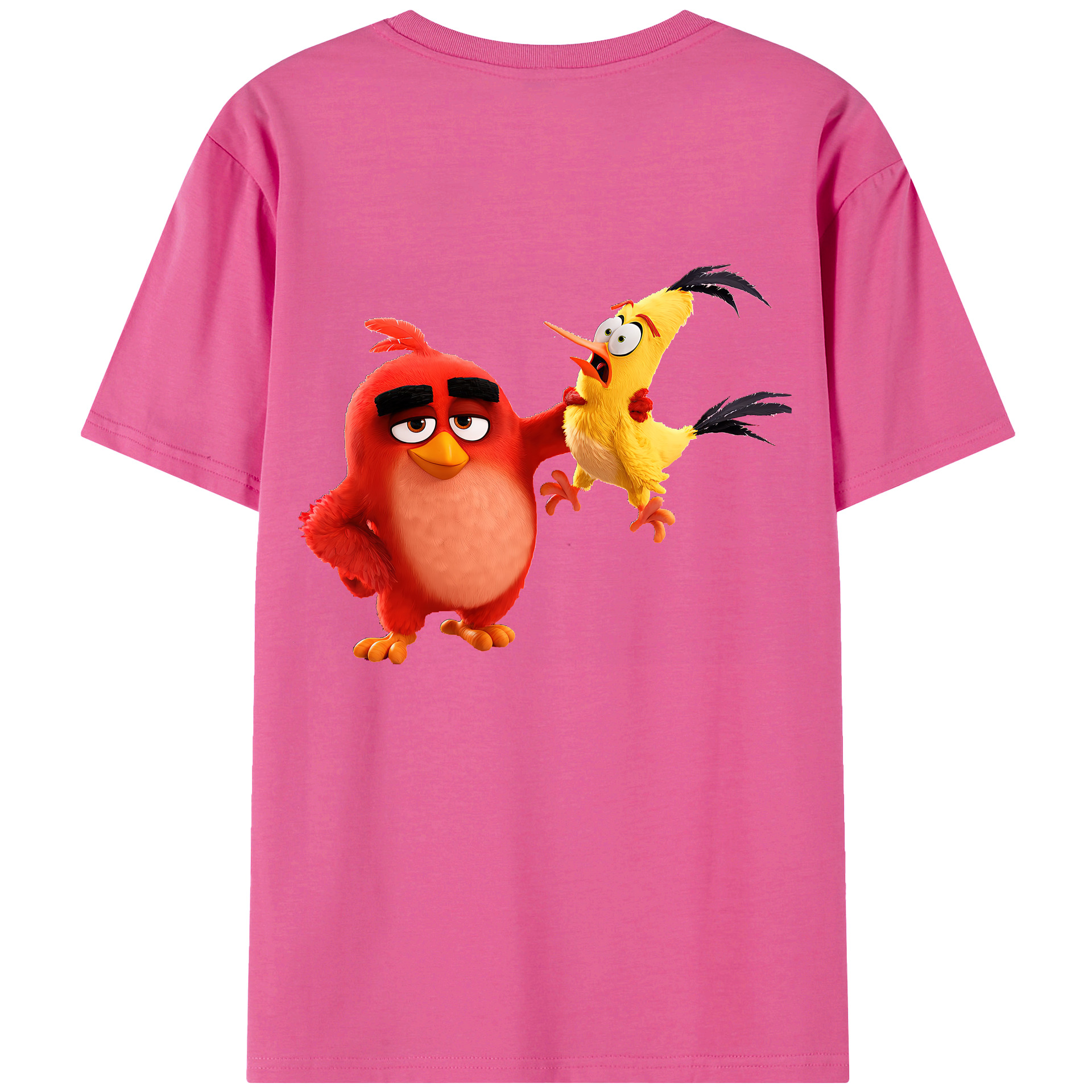 （画像用） Angry Birds アングリーバード レディース半袖Tシャツ(バックプリント)
