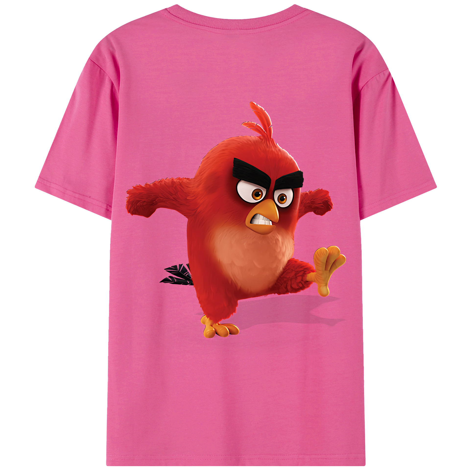 （画像用） Angry Birds アングリーバード レディース半袖Tシャツ(バックプリント)