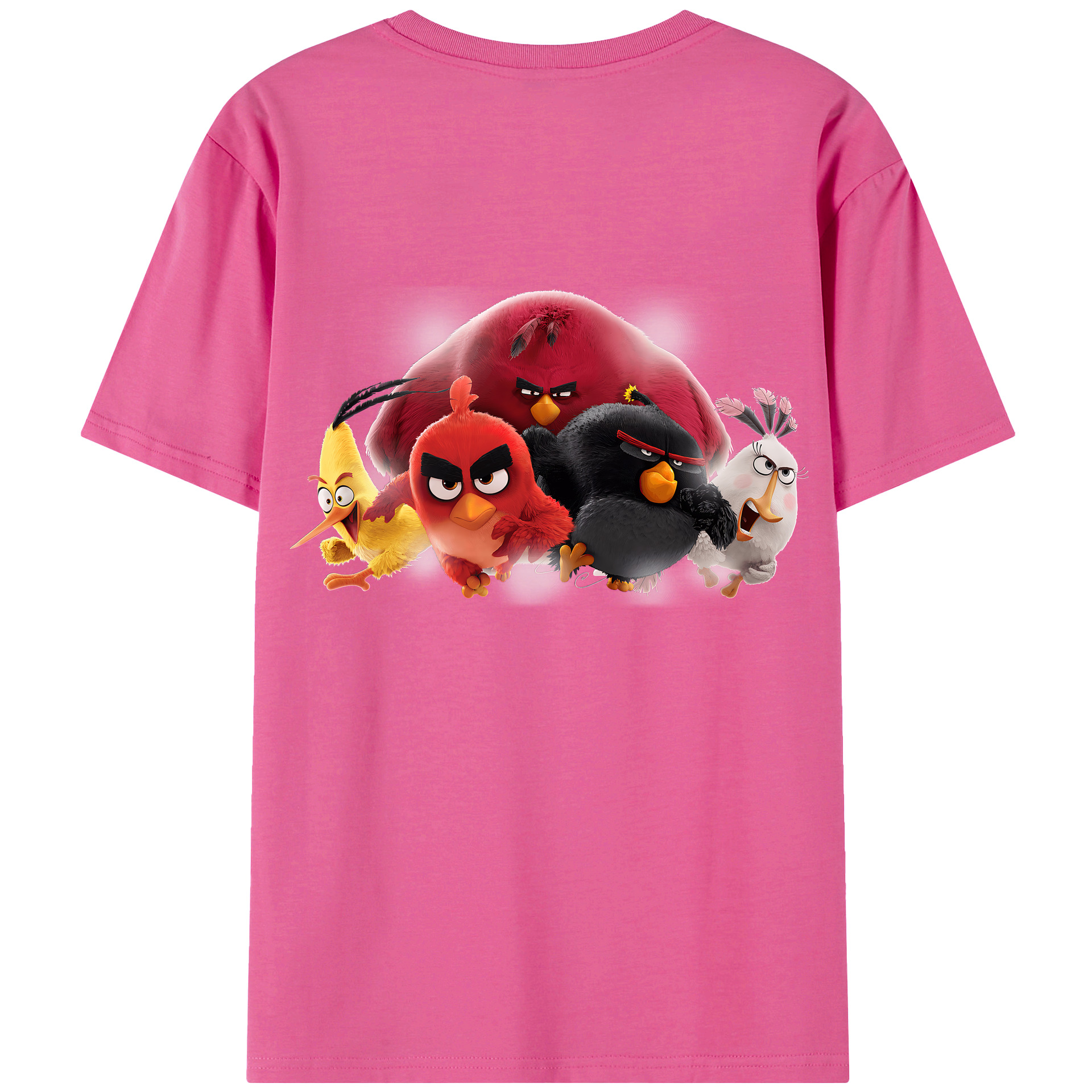（画像用） Angry Birds アングリーバード レディース半袖Tシャツ(バックプリント)