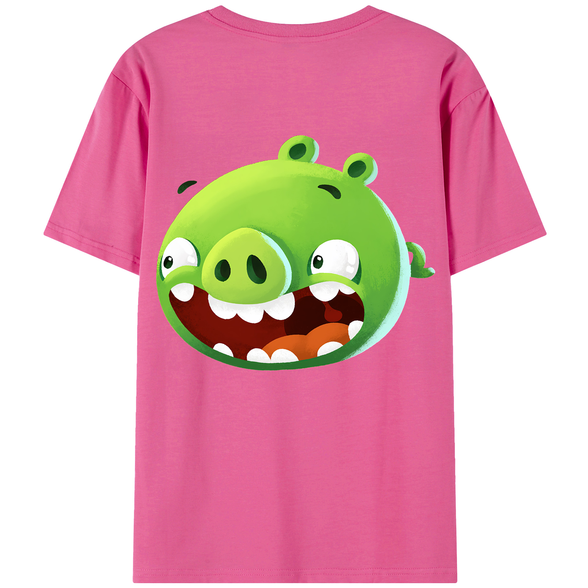 （画像用） Angry Birds アングリーバード レディース半袖Tシャツ(バックプリント)
