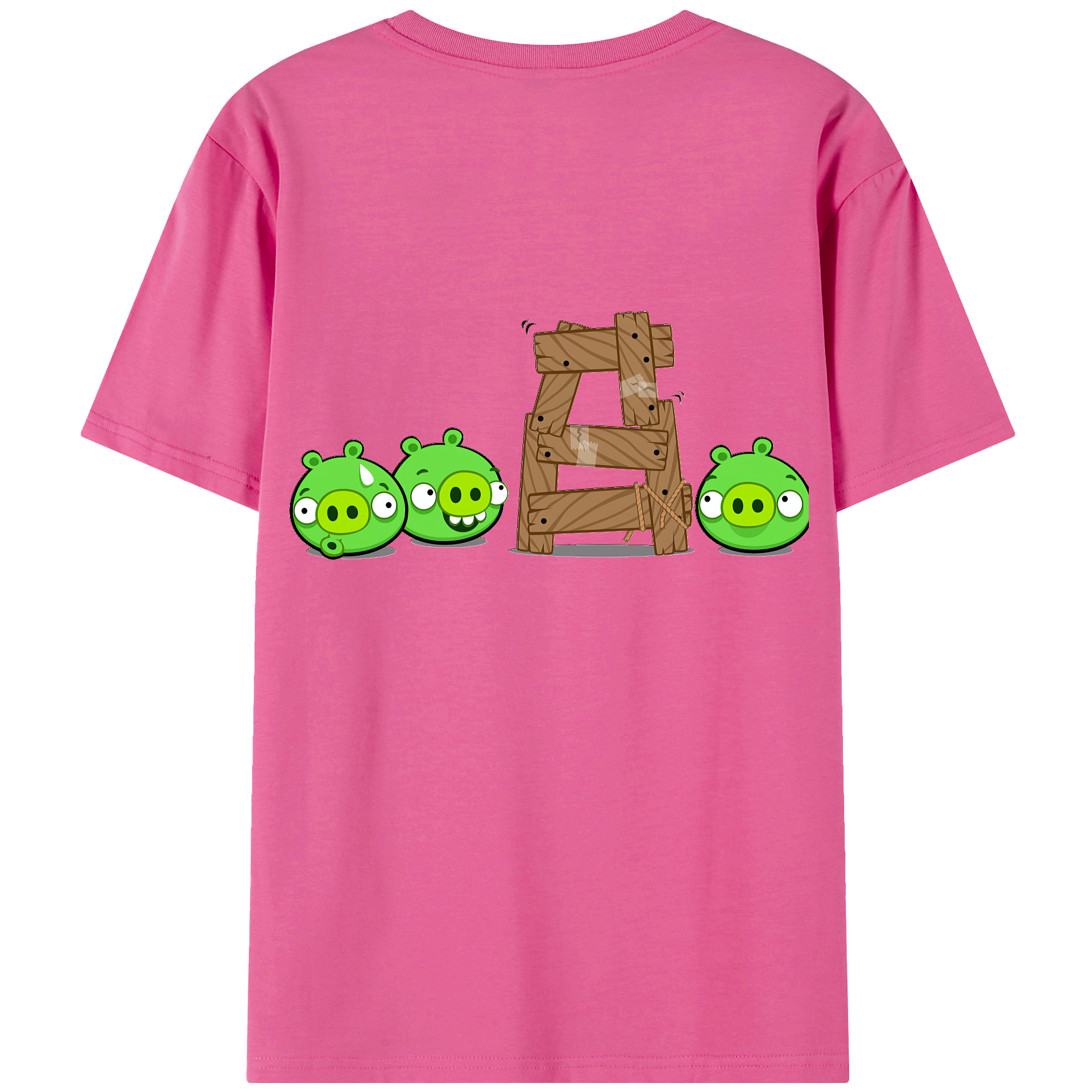 （画像用） Angry Birds アングリーバード レディース半袖Tシャツ(バックプリント)