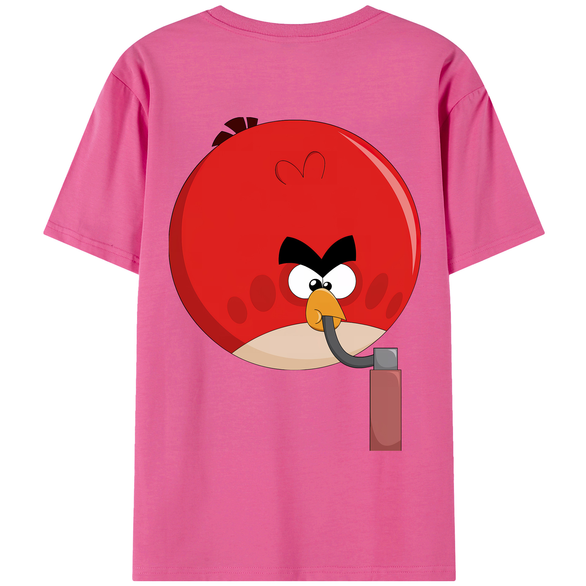 （画像用） Angry Birds アングリーバード レディース半袖Tシャツ(バックプリント)