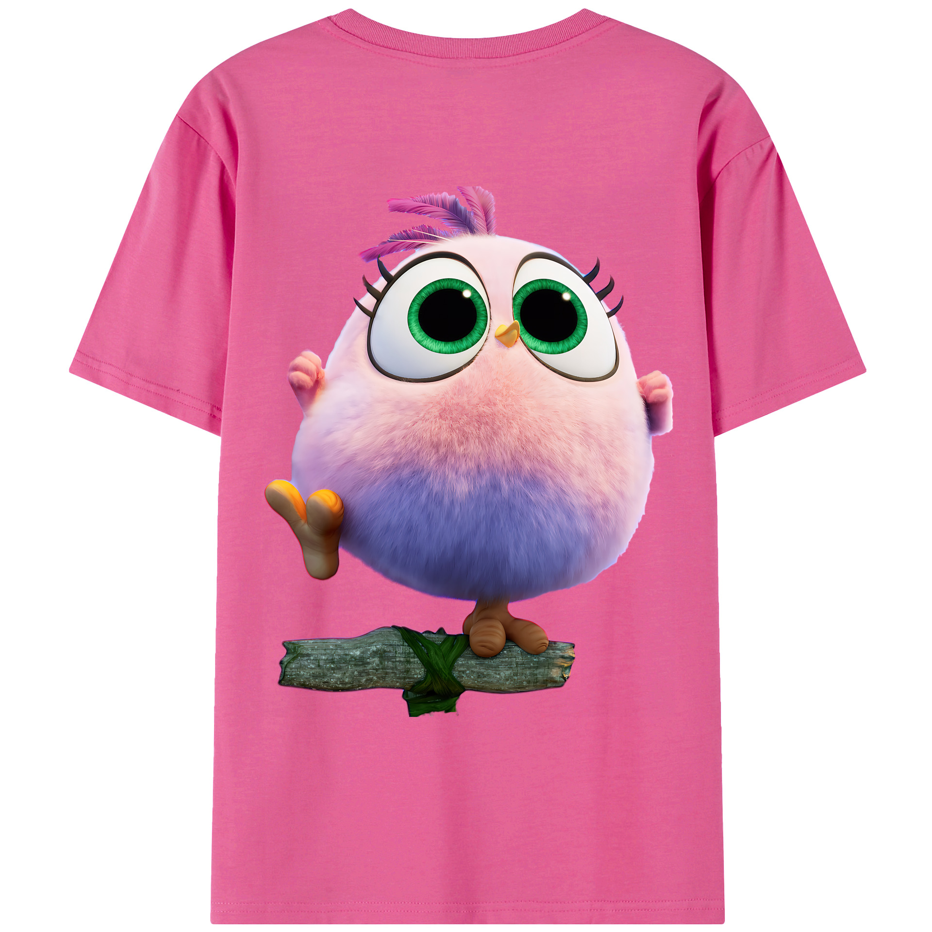 （画像用） Angry Birds アングリーバード レディース半袖Tシャツ(バックプリント)