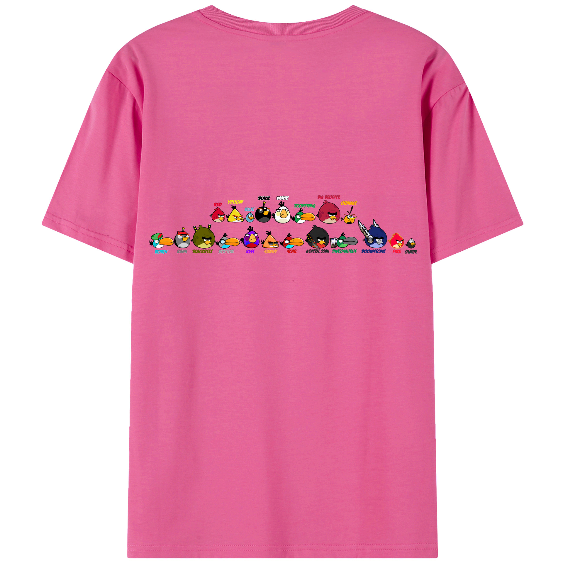 （画像用） Angry Birds アングリーバード レディース半袖Tシャツ(バックプリント)