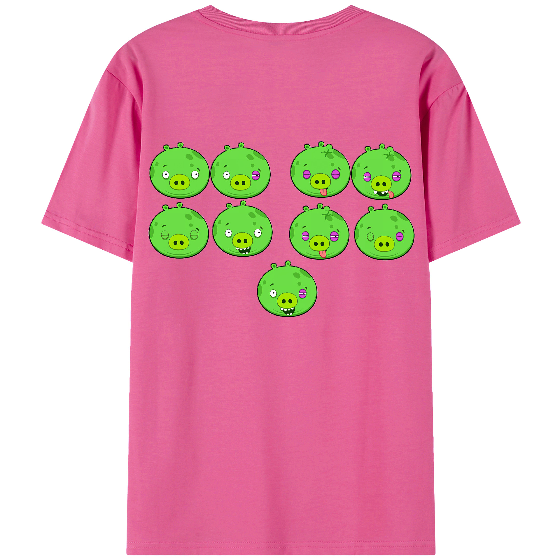 （画像用） Angry Birds アングリーバード レディース半袖Tシャツ(バックプリント)