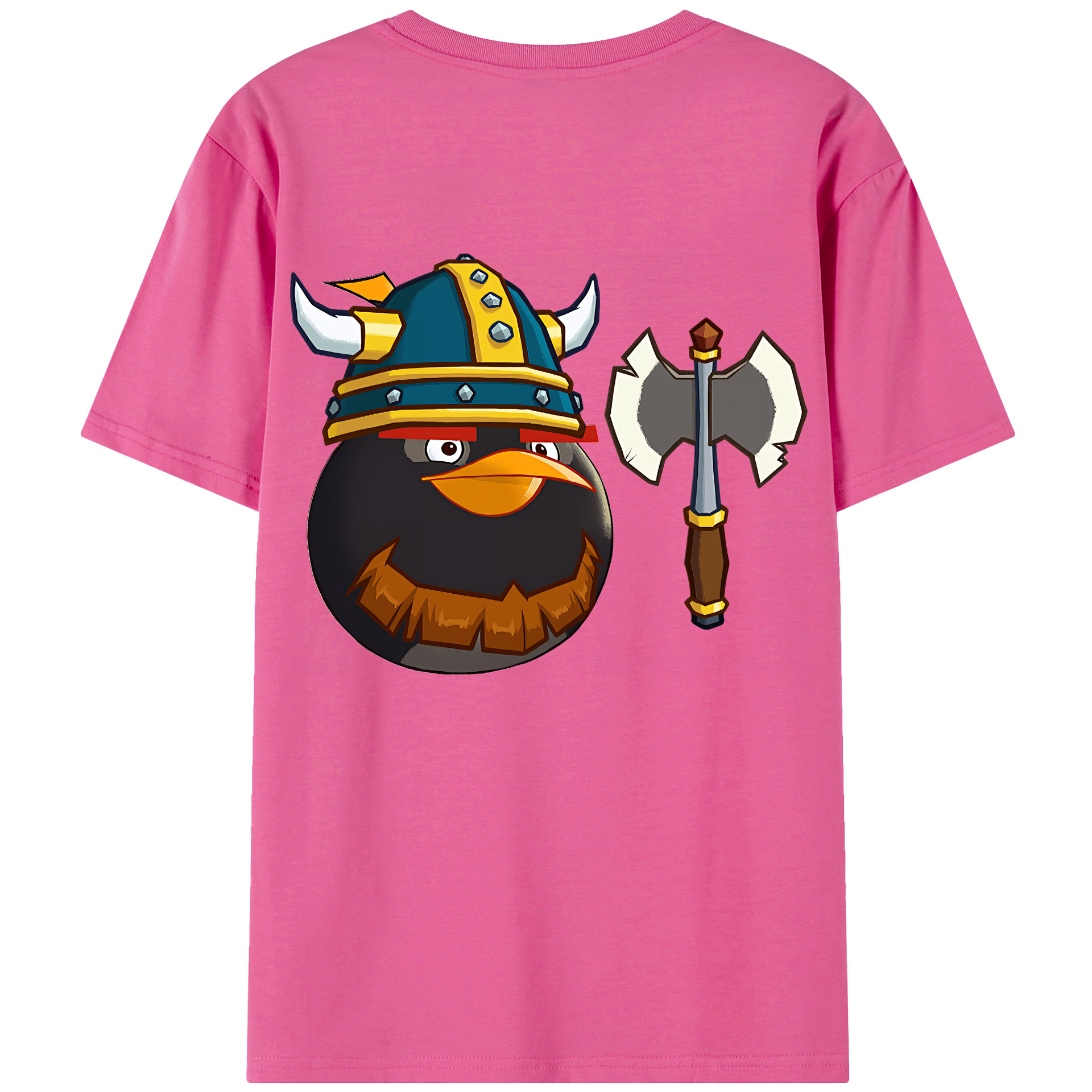 （画像用） Angry Birds アングリーバード レディース半袖Tシャツ(バックプリント)