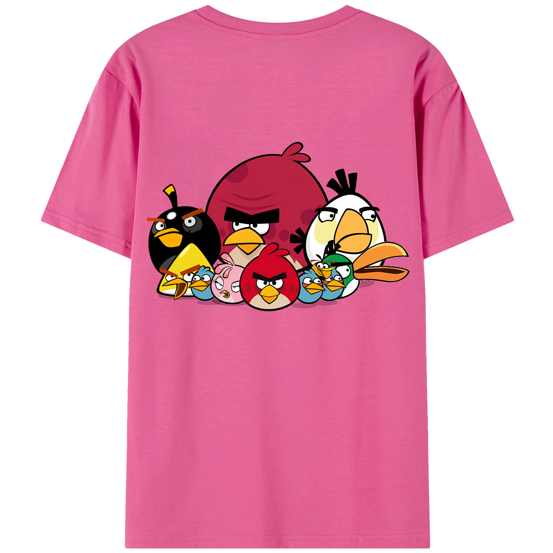 （画像用） Angry Birds アングリーバード レディース半袖Tシャツ(バックプリント)