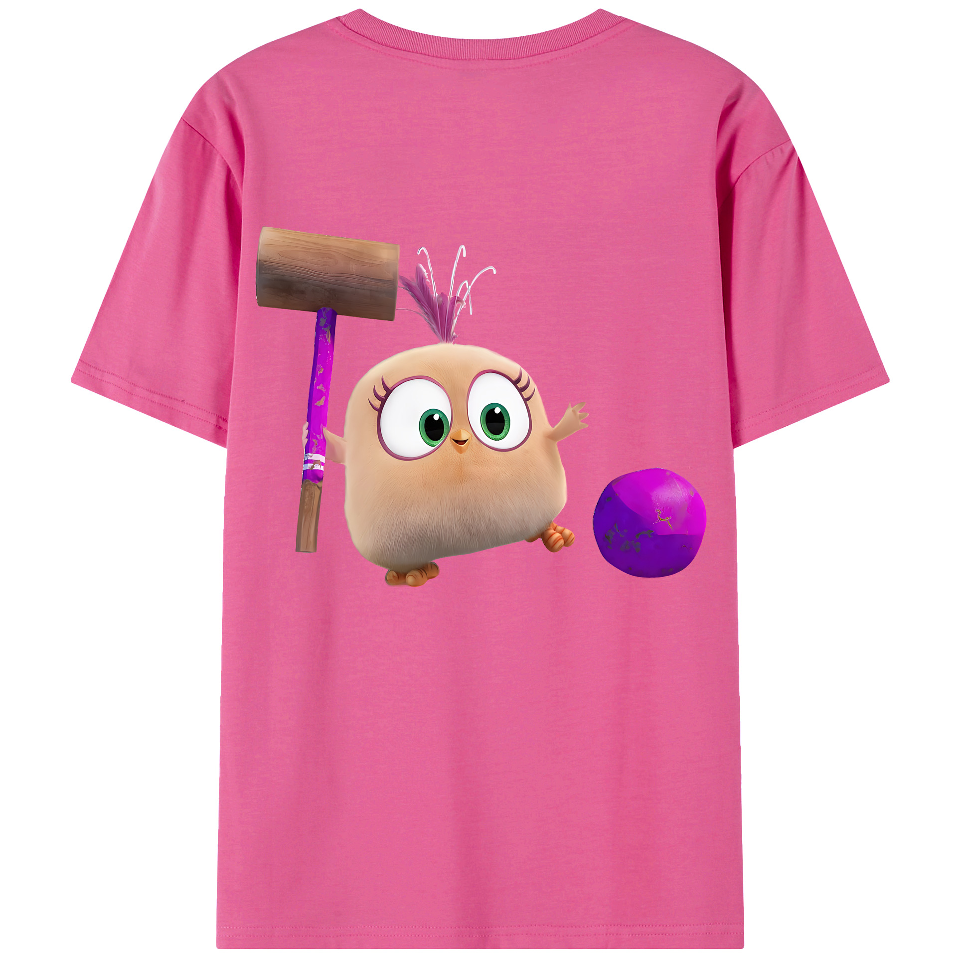（画像用） Angry Birds アングリーバード レディース半袖Tシャツ(バックプリント)