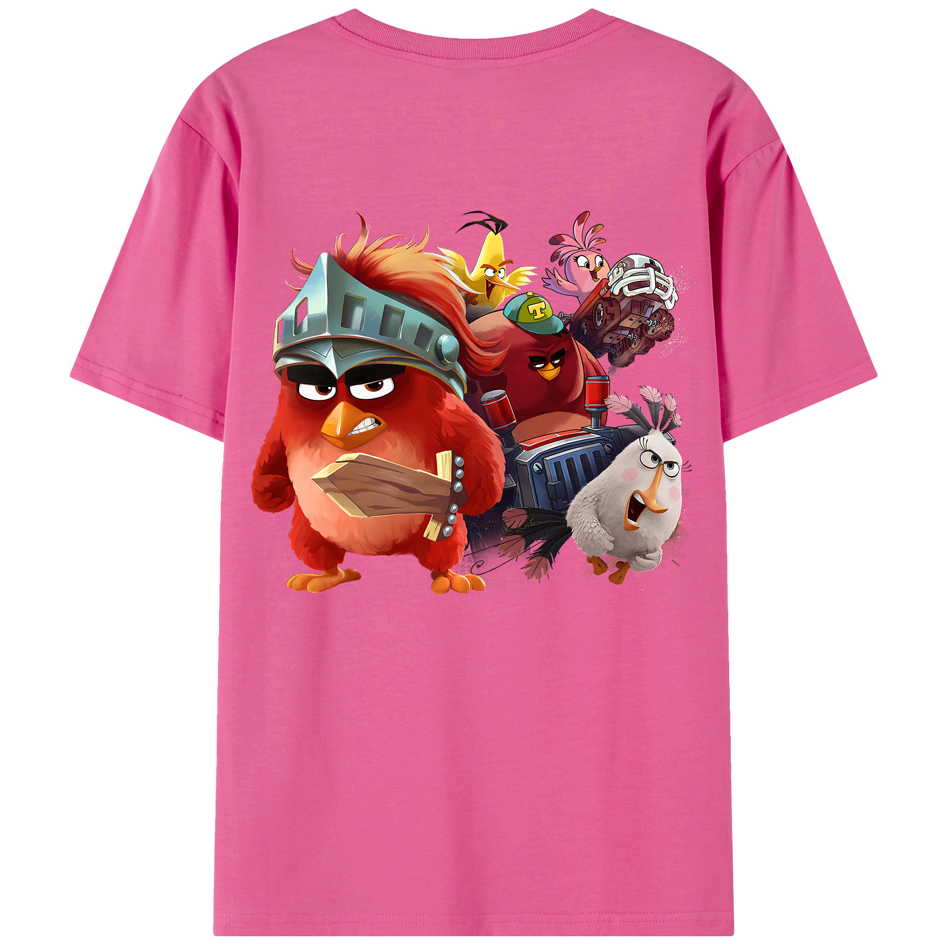 （画像用） Angry Birds アングリーバード レディース半袖Tシャツ(バックプリント)