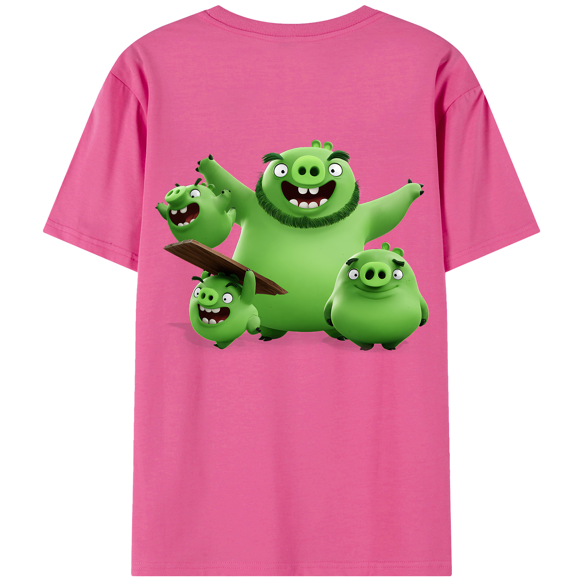 （画像用） Angry Birds アングリーバード レディース半袖Tシャツ(バックプリント)