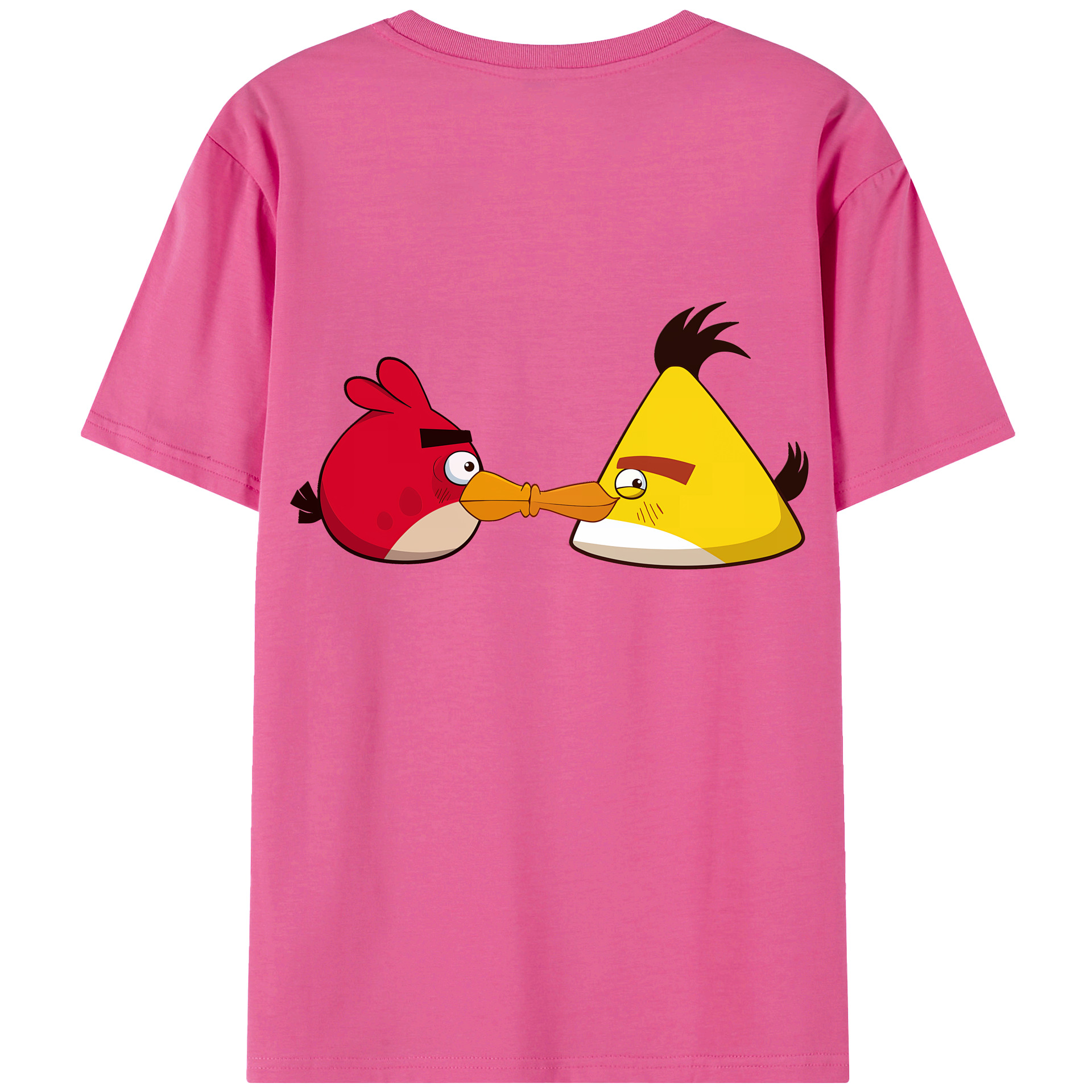 （画像用） Angry Birds アングリーバード レディース半袖Tシャツ(バックプリント)
