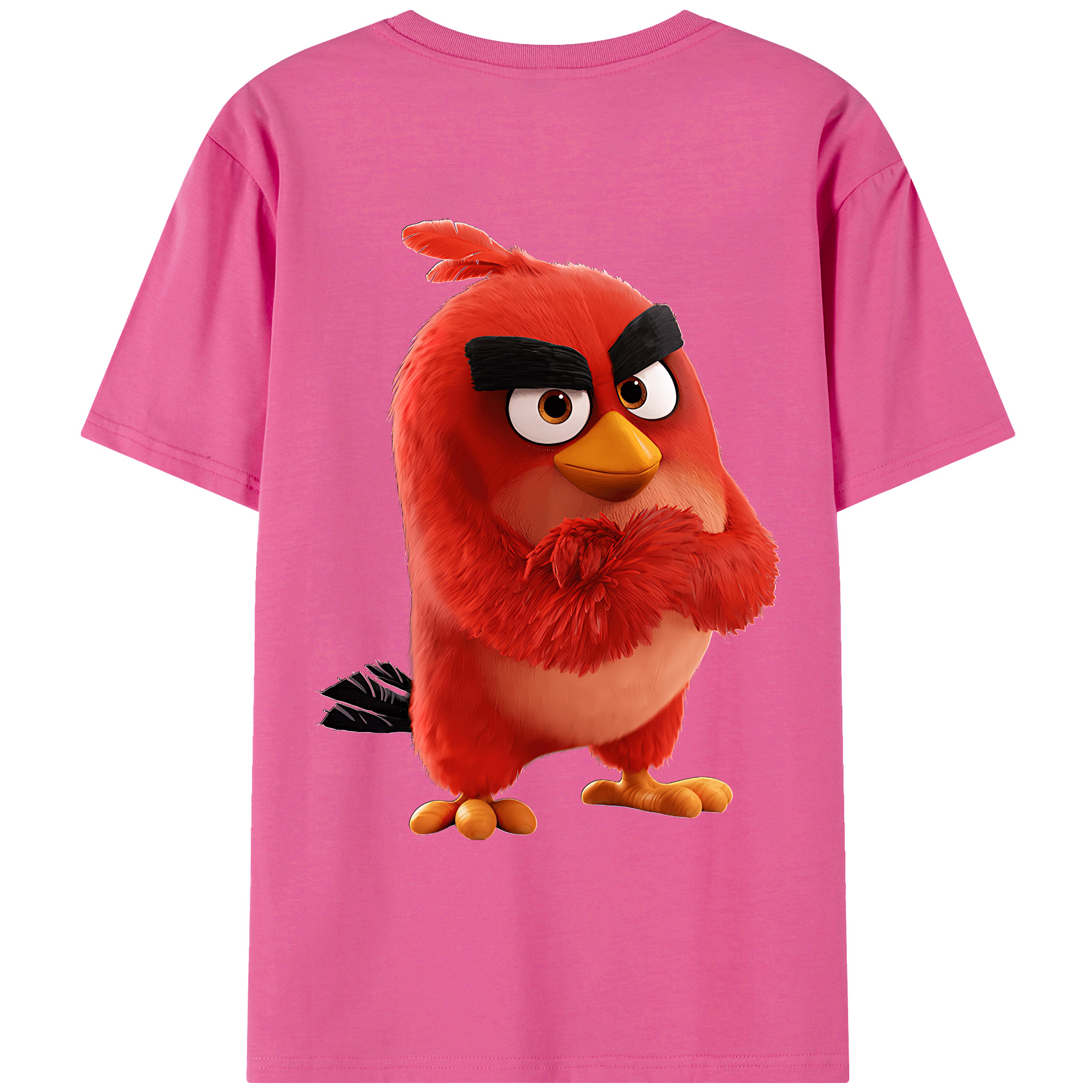 （画像用） Angry Birds アングリーバード レディース半袖Tシャツ(バックプリント)