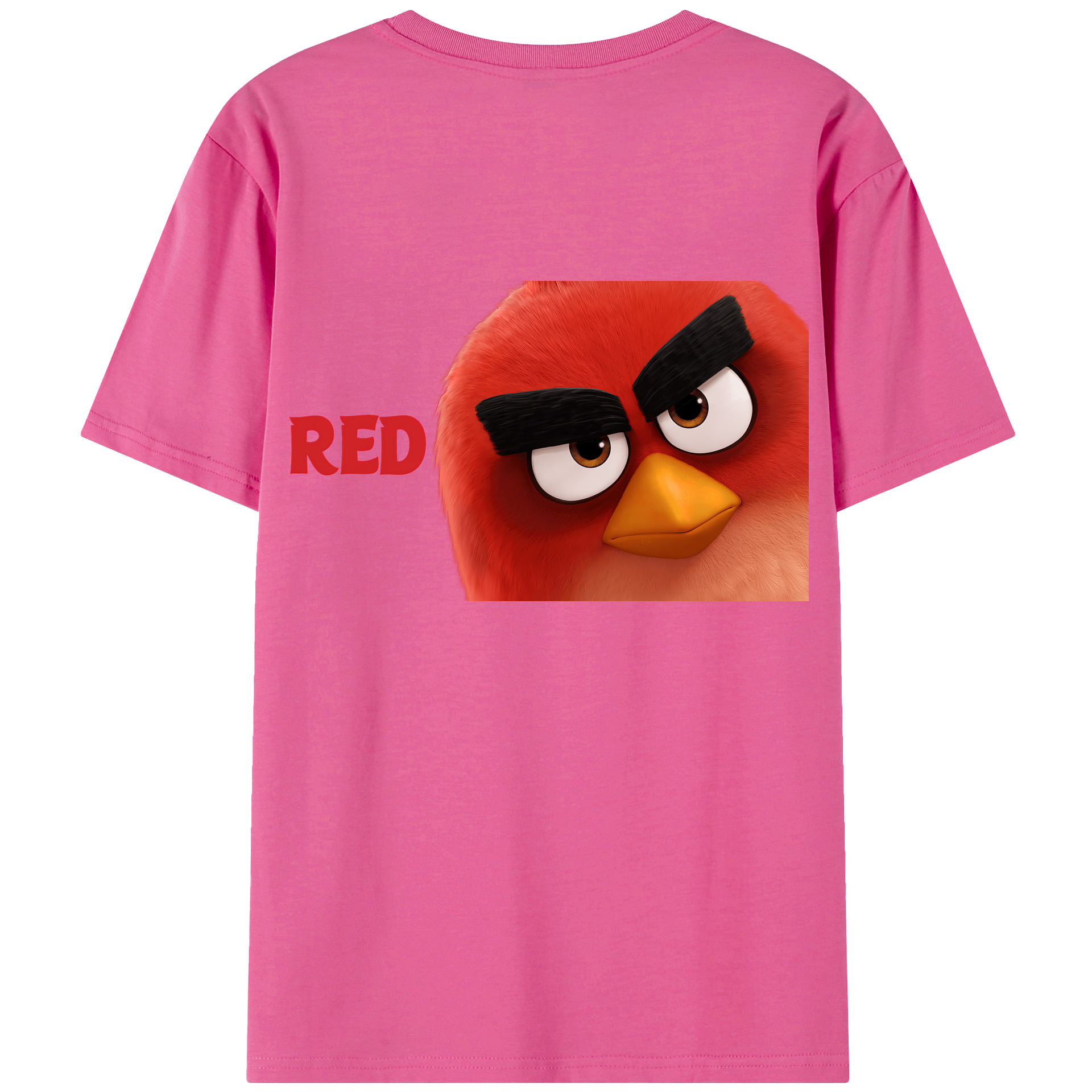 （画像用） Angry Birds アングリーバード レディース半袖Tシャツ(バックプリント)