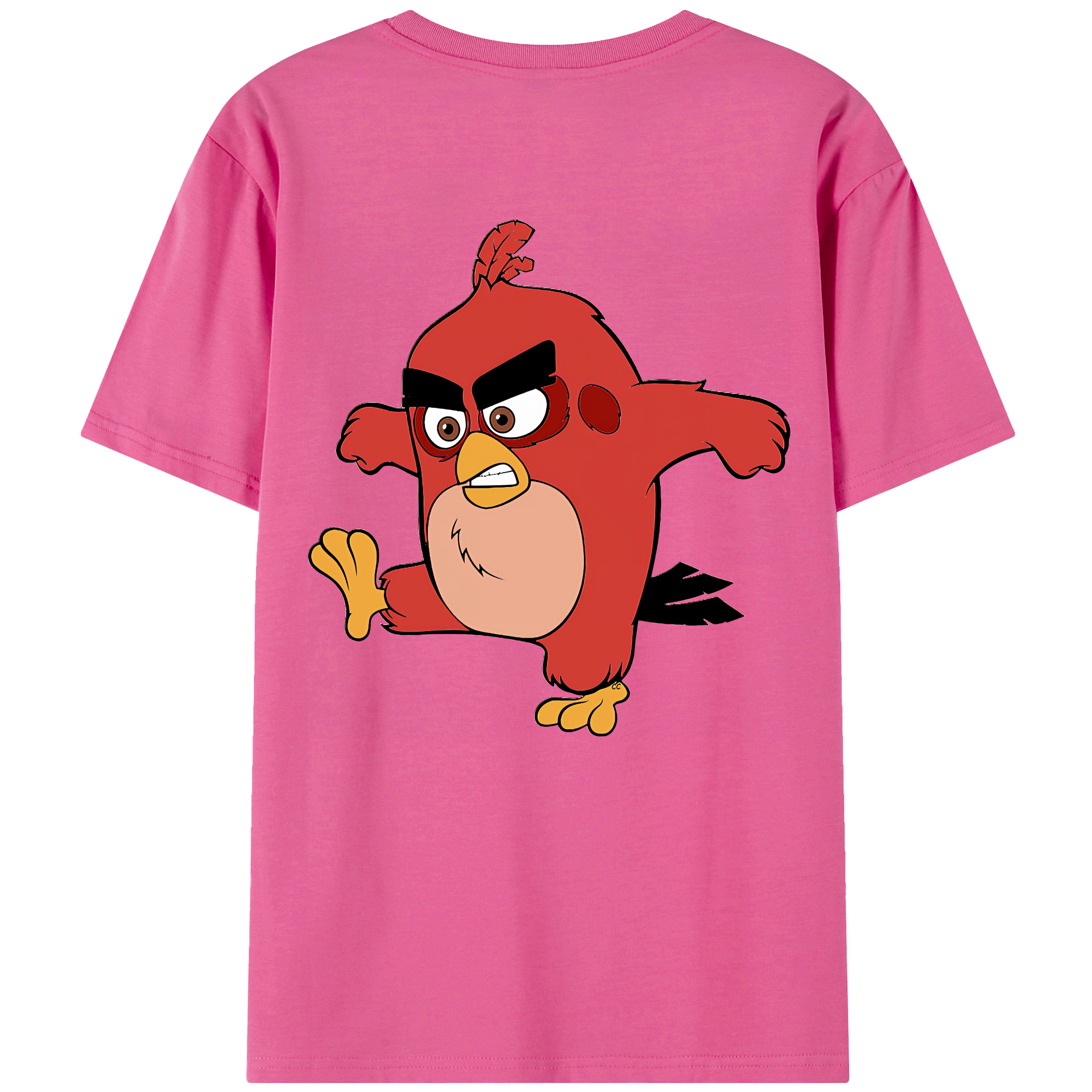 （画像用） Angry Birds アングリーバード レディース半袖Tシャツ(バックプリント)