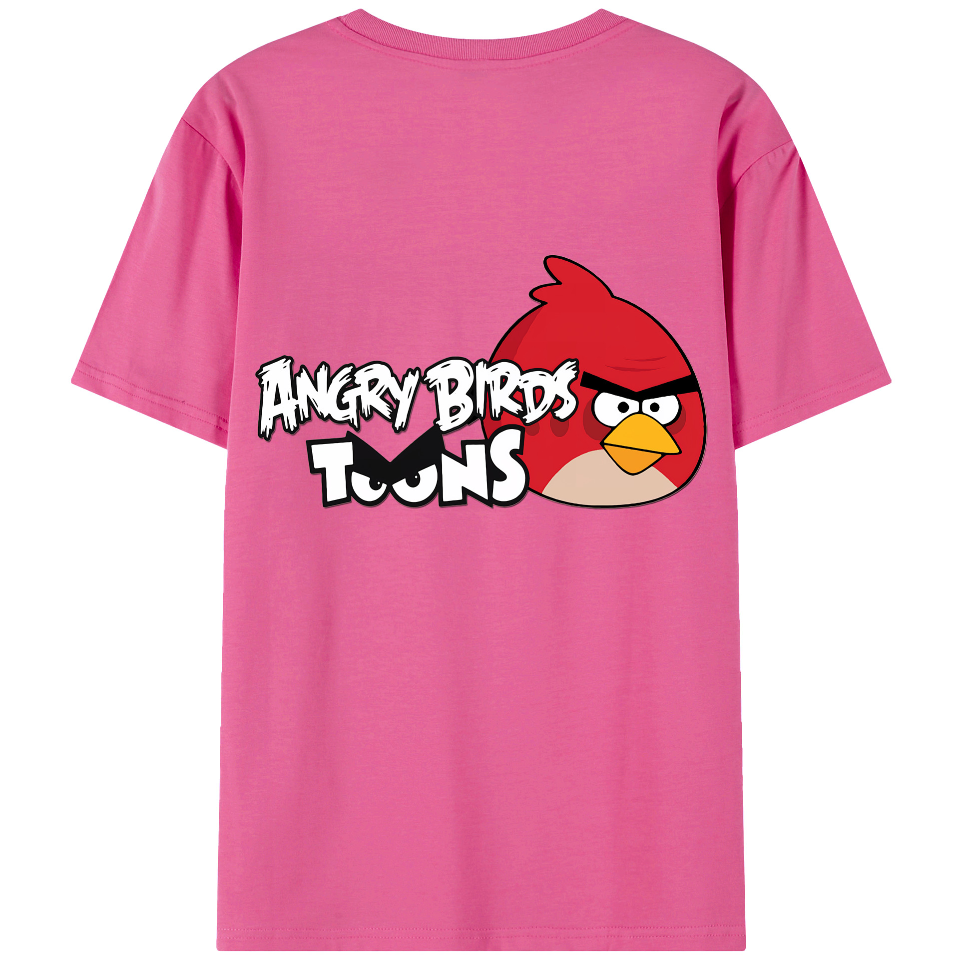 （画像用） Angry Birds アングリーバード レディース半袖Tシャツ(バックプリント)