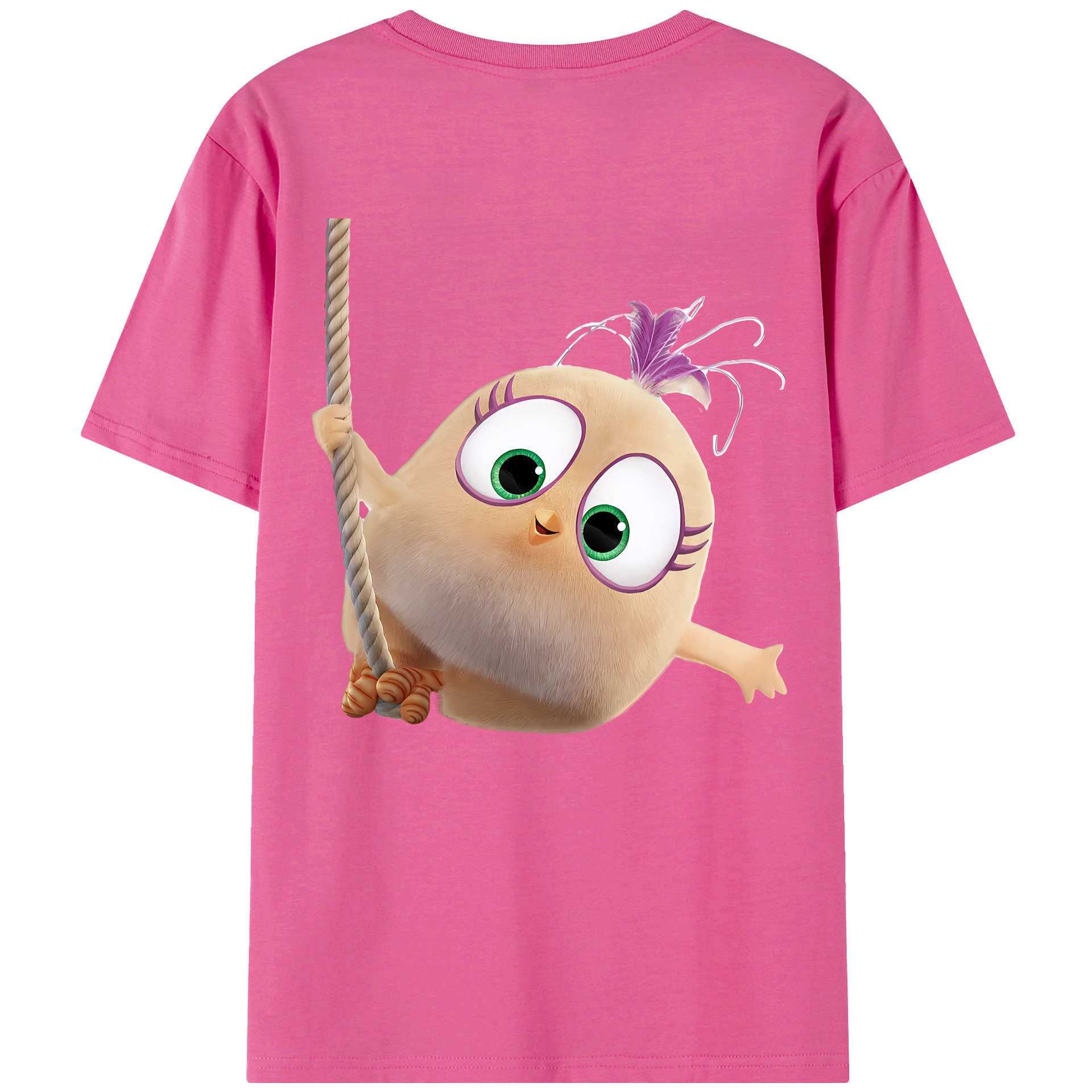 （画像用） Angry Birds アングリーバード レディース半袖Tシャツ(バックプリント)