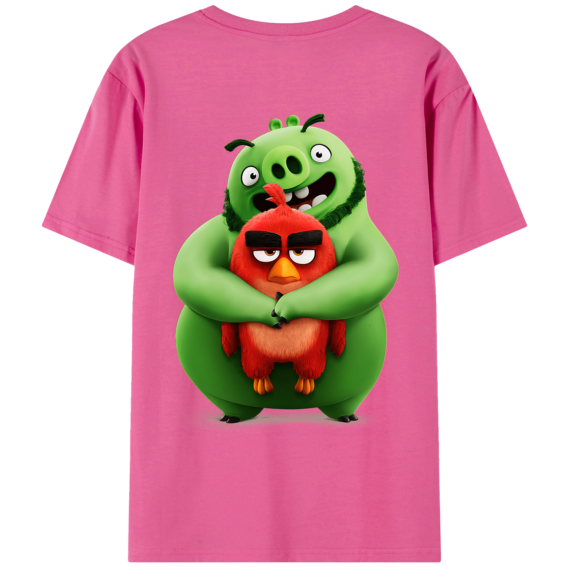 （画像用） Angry Birds アングリーバード レディース半袖Tシャツ(バックプリント)