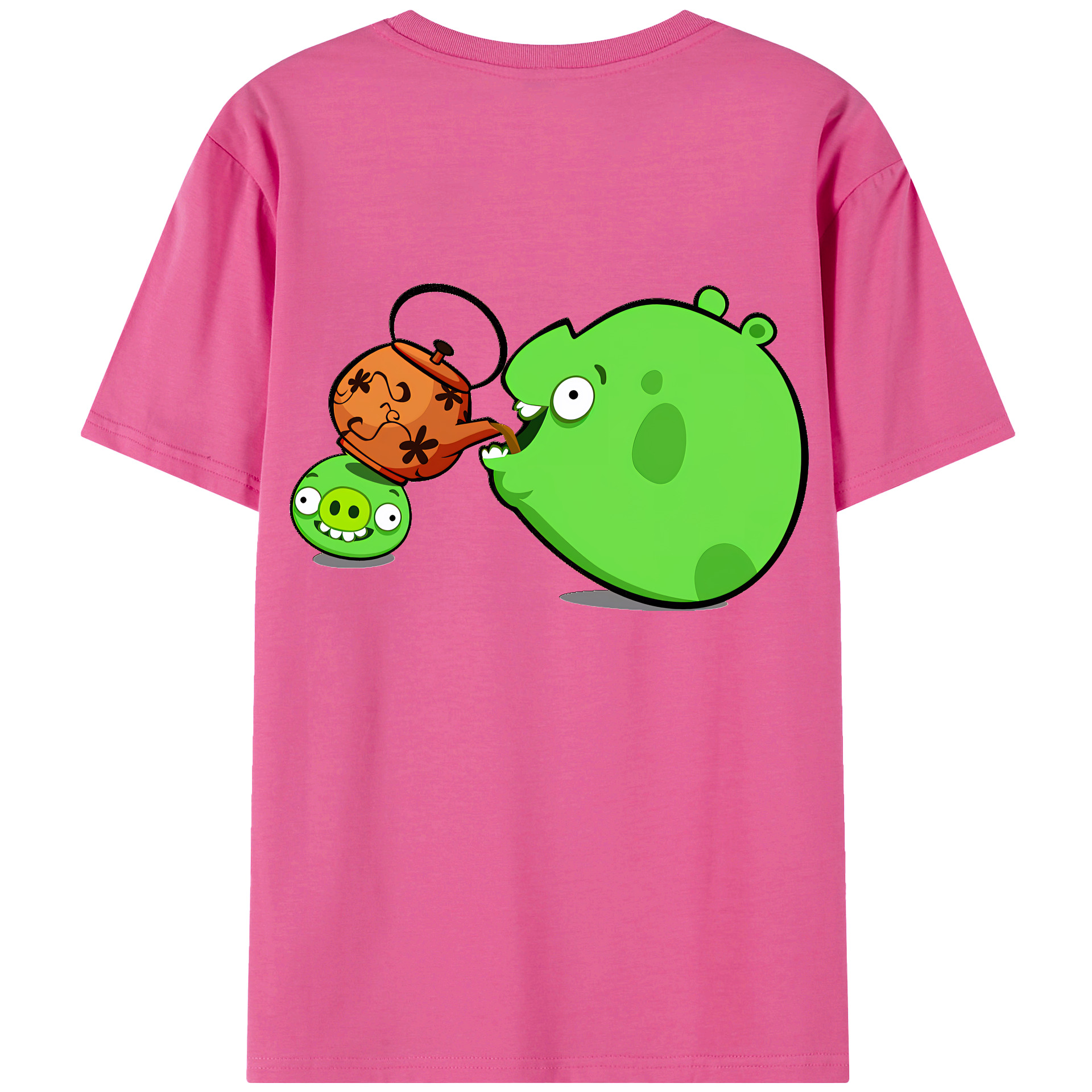 （画像用） Angry Birds アングリーバード レディース半袖Tシャツ(バックプリント)