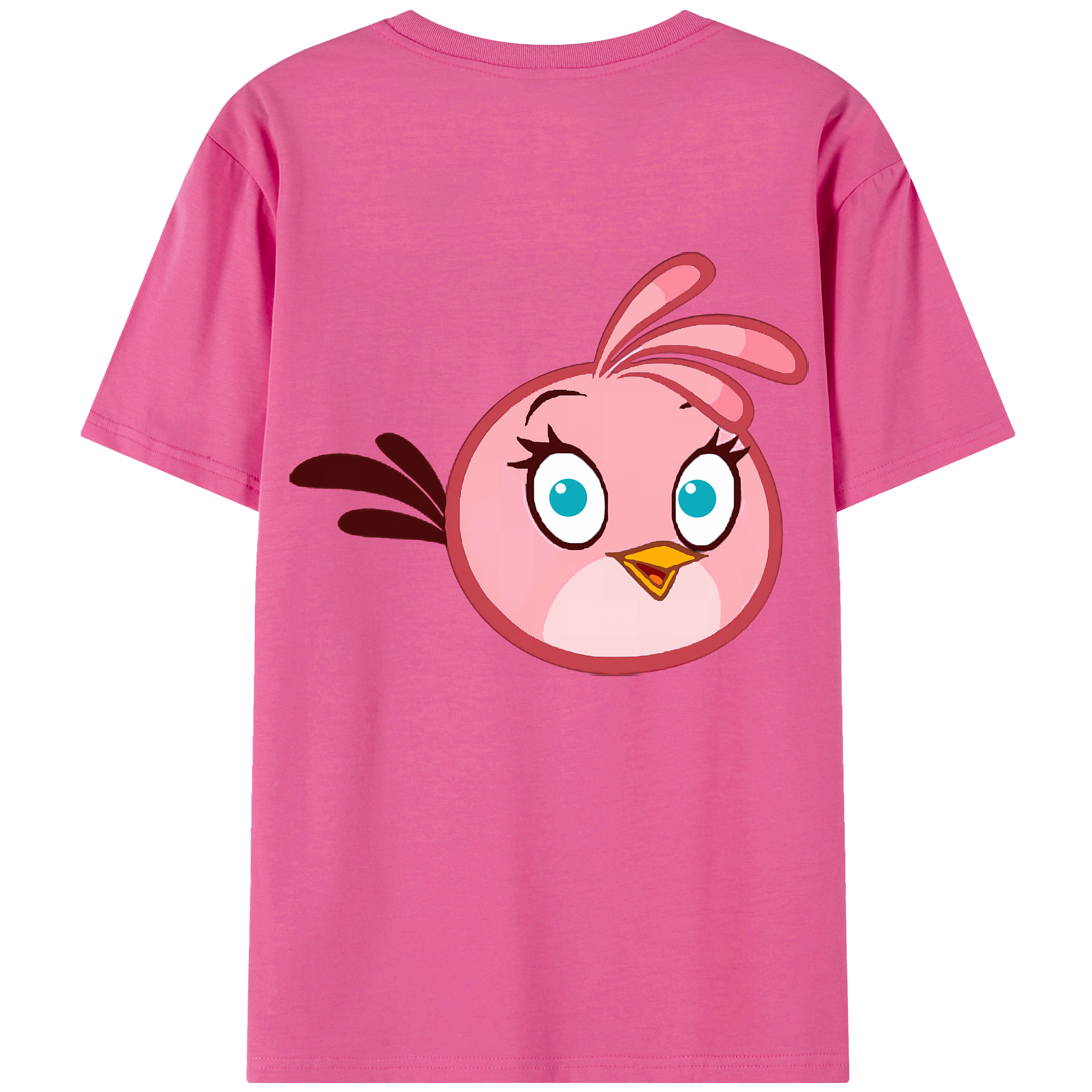（画像用） Angry Birds アングリーバード レディース半袖Tシャツ(バックプリント)
