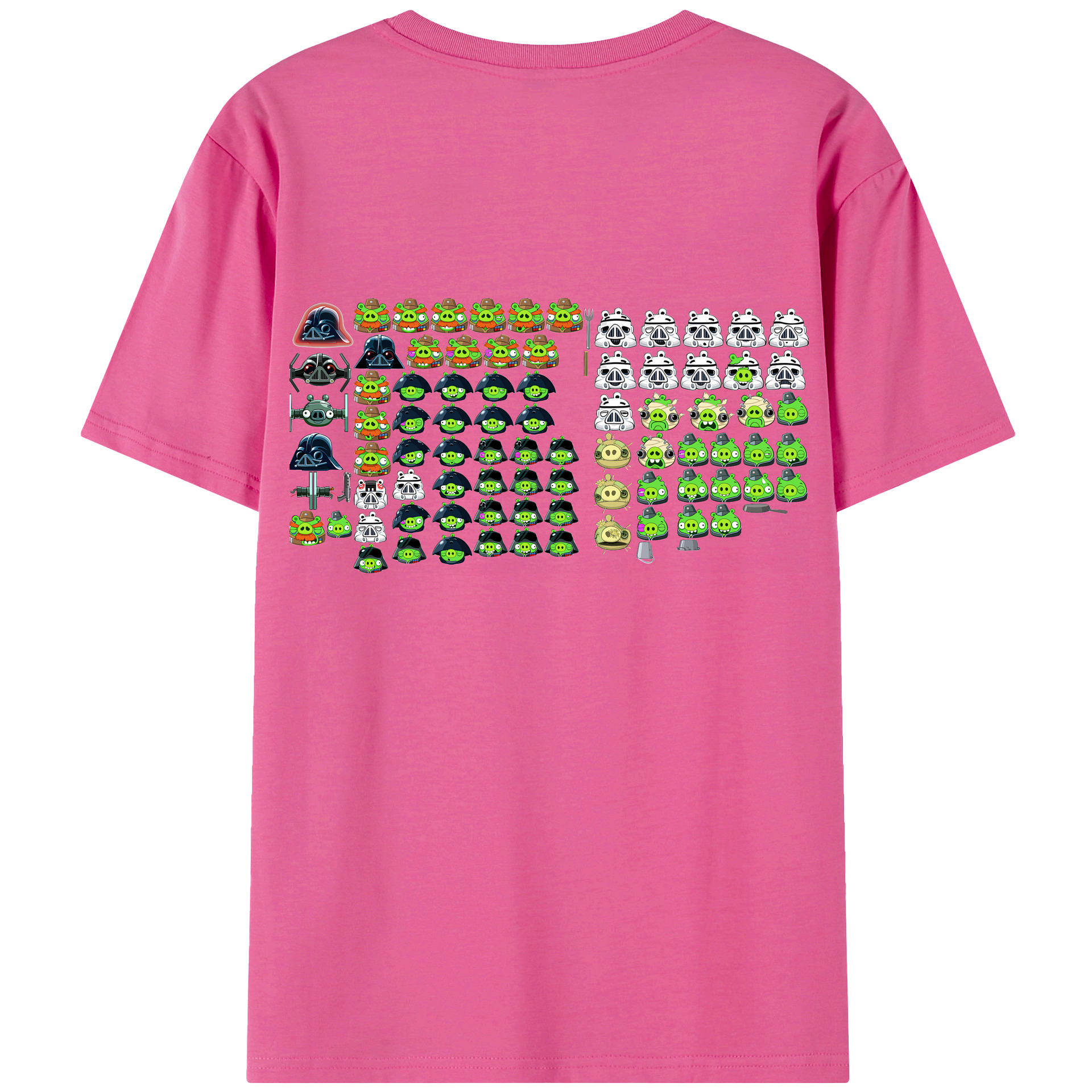 （画像用） Angry Birds アングリーバード レディース半袖Tシャツ(バックプリント)