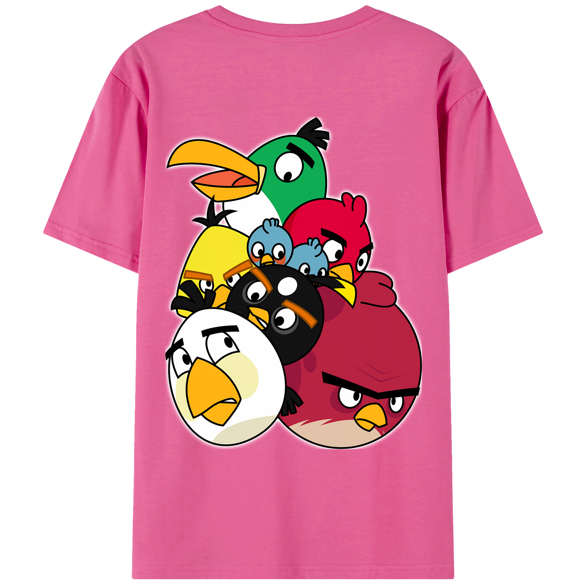 （画像用） Angry Birds アングリーバード レディース半袖Tシャツ(バックプリント)