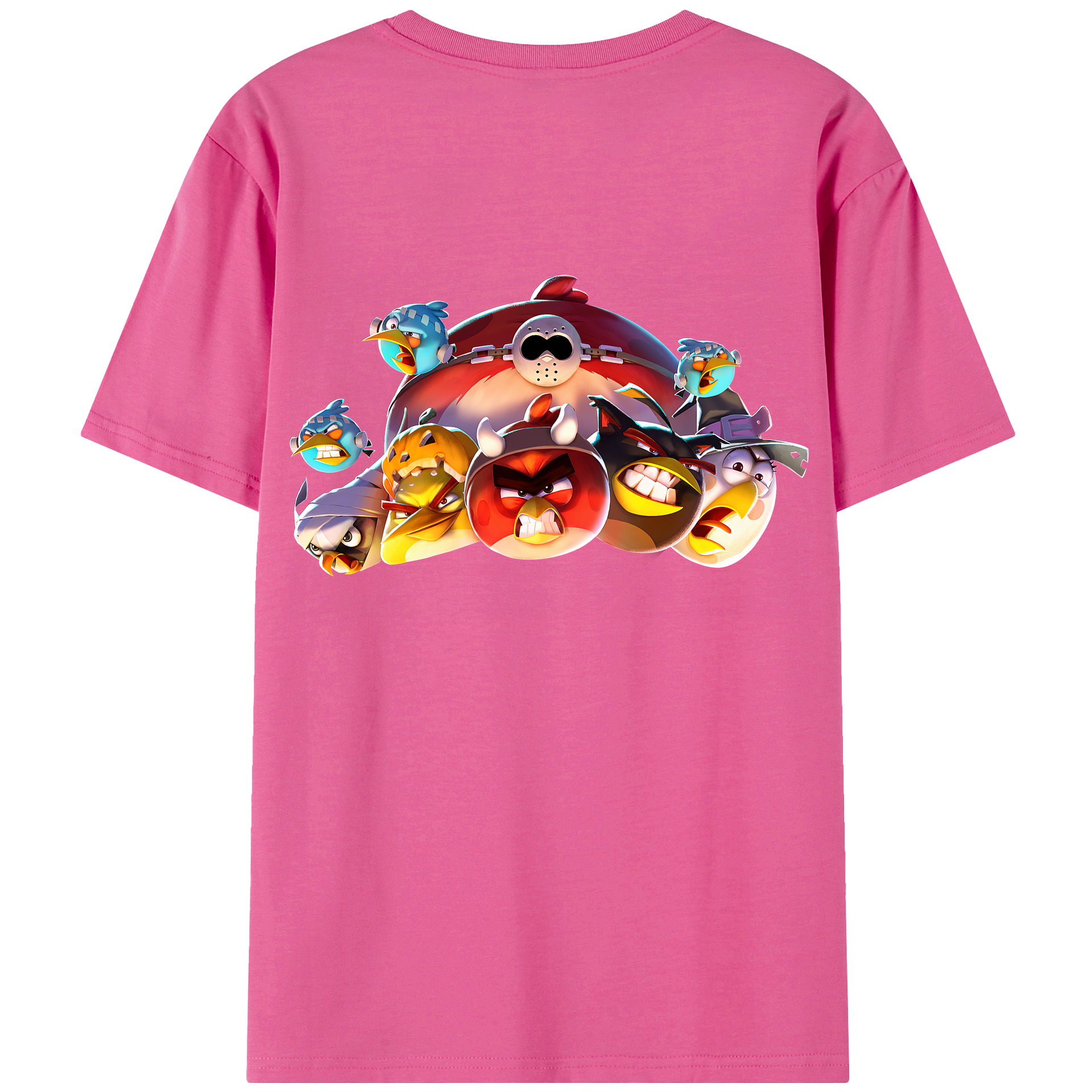 （画像用） Angry Birds アングリーバード レディース半袖Tシャツ(バックプリント)