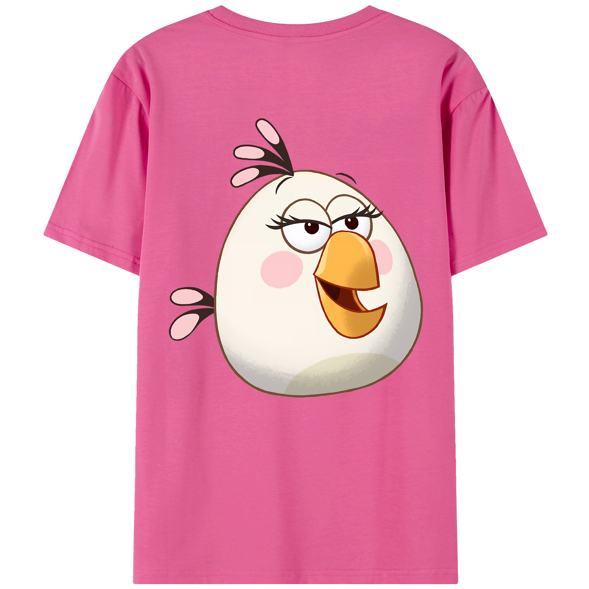 （画像用） Angry Birds アングリーバード レディース半袖Tシャツ(バックプリント)