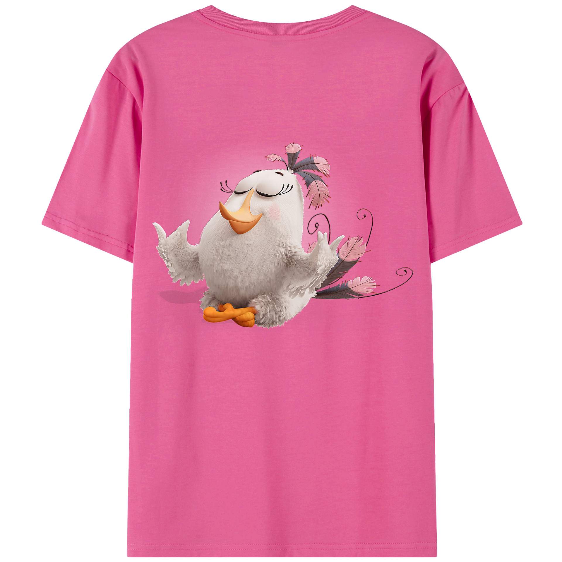 （画像用） Angry Birds アングリーバード レディース半袖Tシャツ(バックプリント)