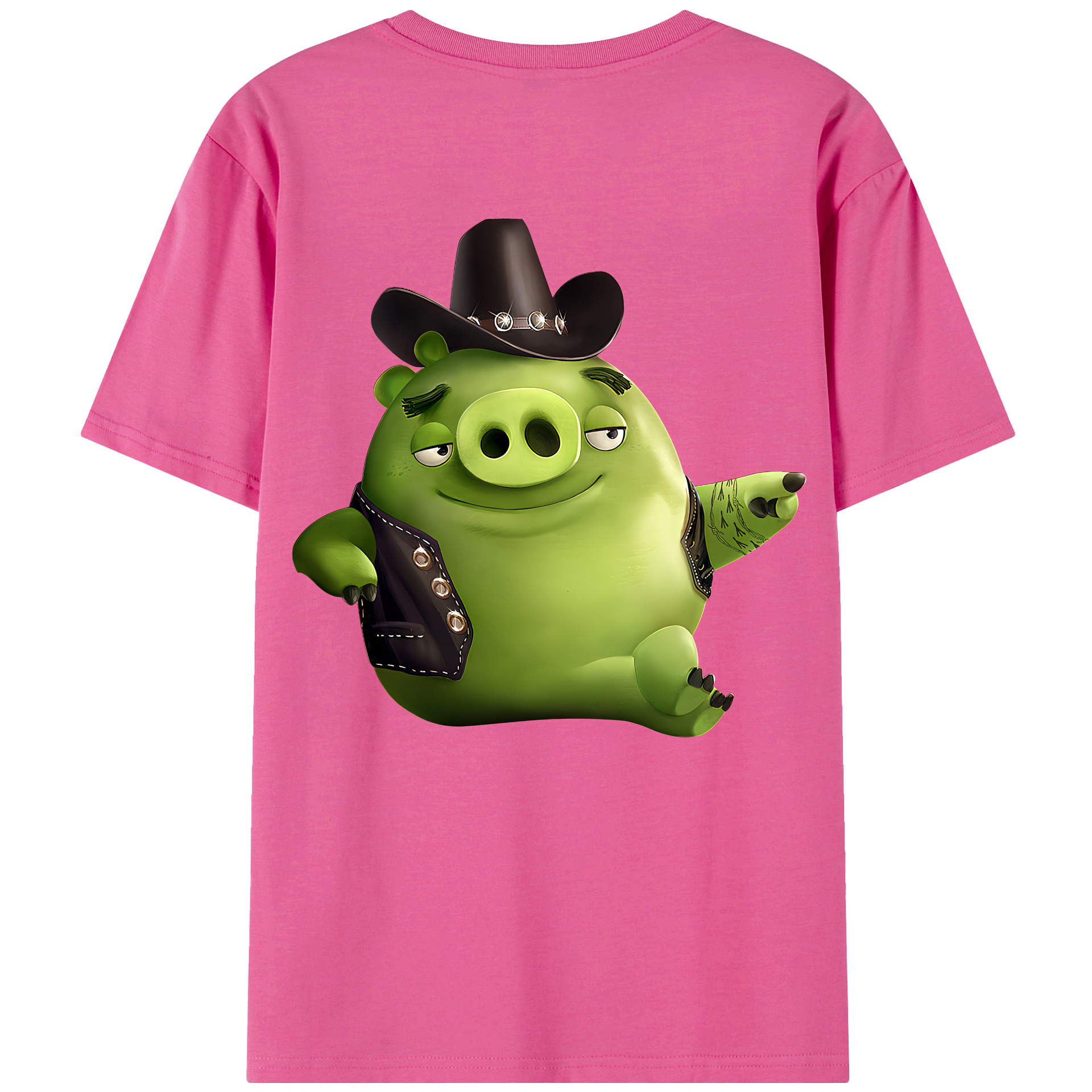 （画像用） Angry Birds アングリーバード レディース半袖Tシャツ(バックプリント)