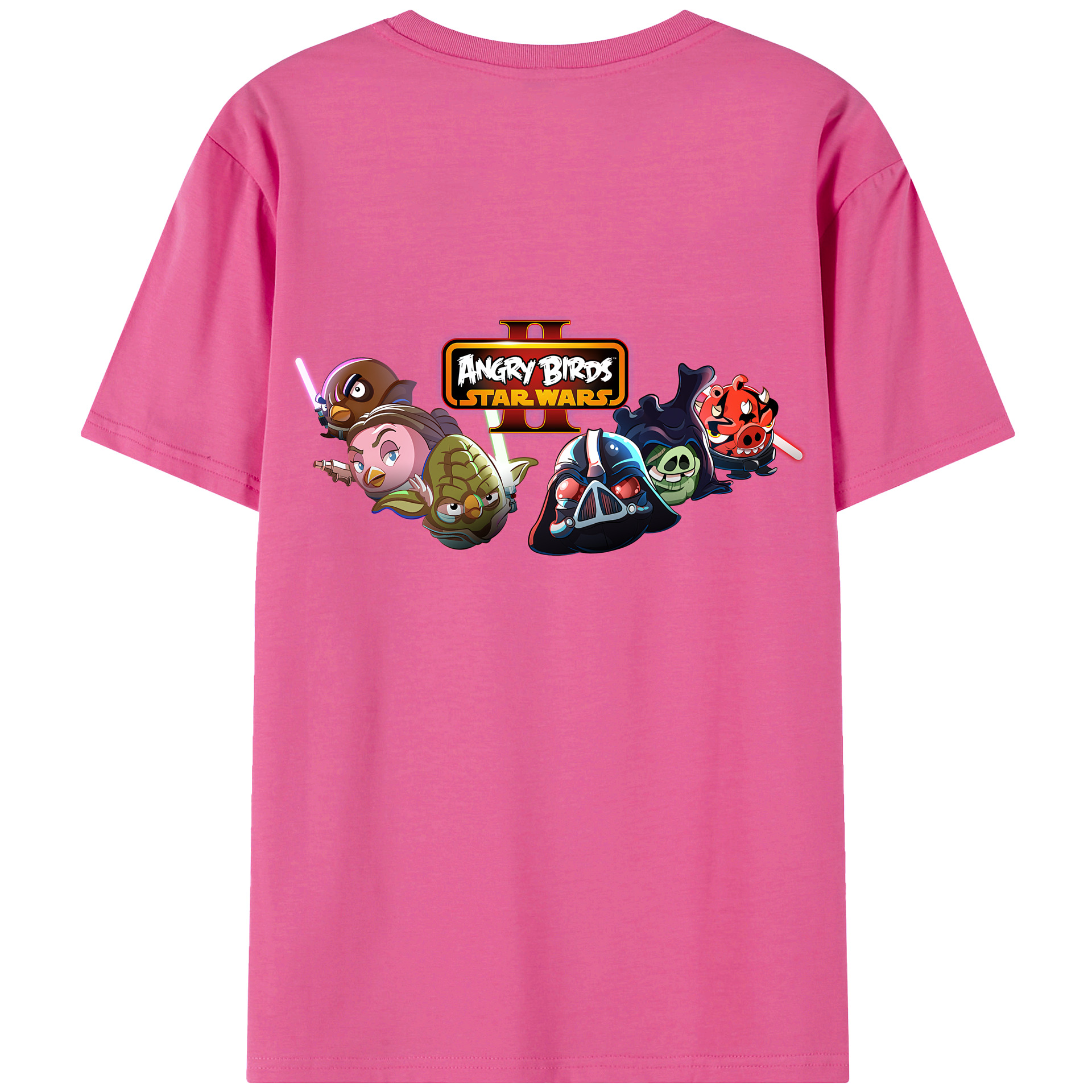 （画像用） Angry Birds アングリーバード レディース半袖Tシャツ(バックプリント)