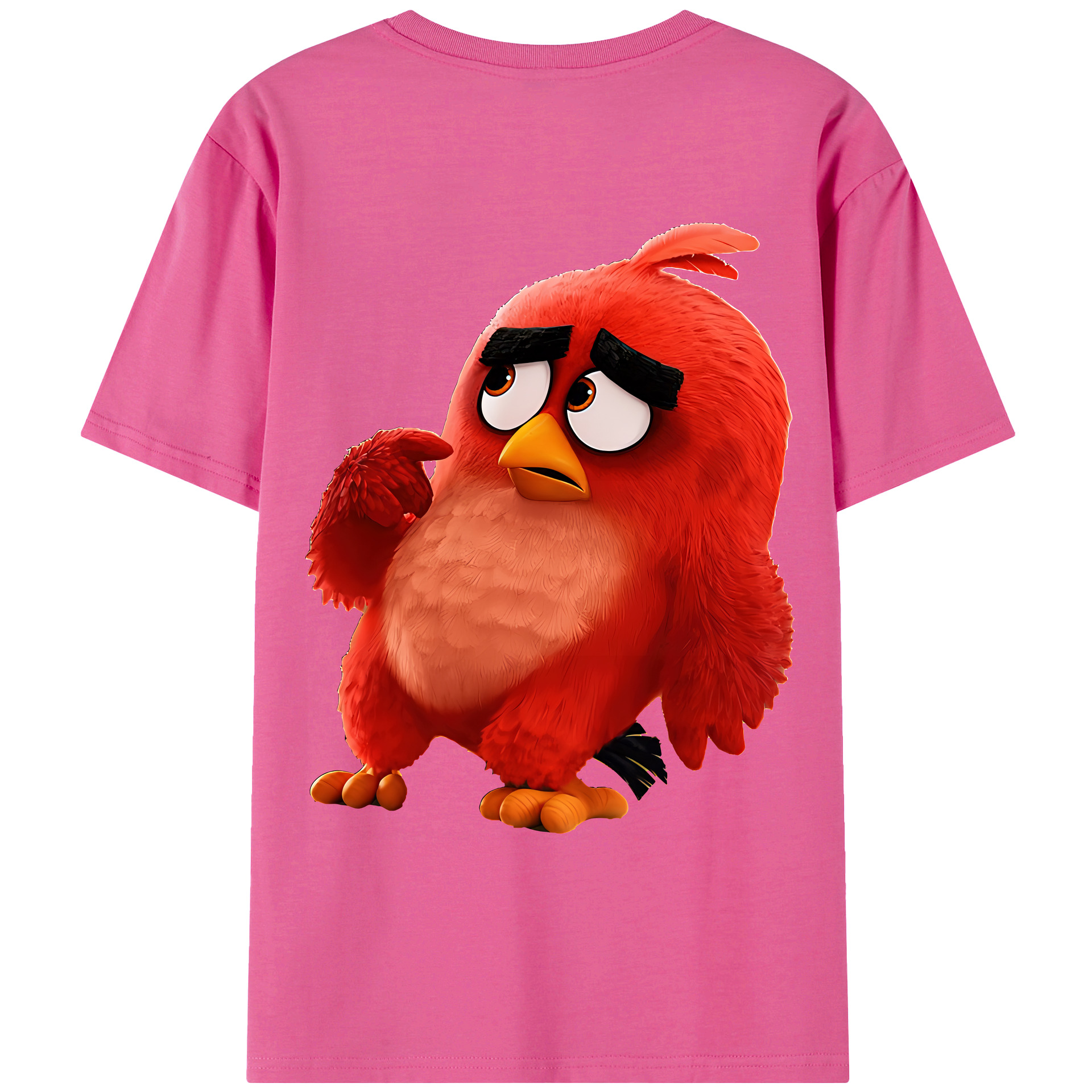 （画像用） Angry Birds アングリーバード レディース半袖Tシャツ(バックプリント)