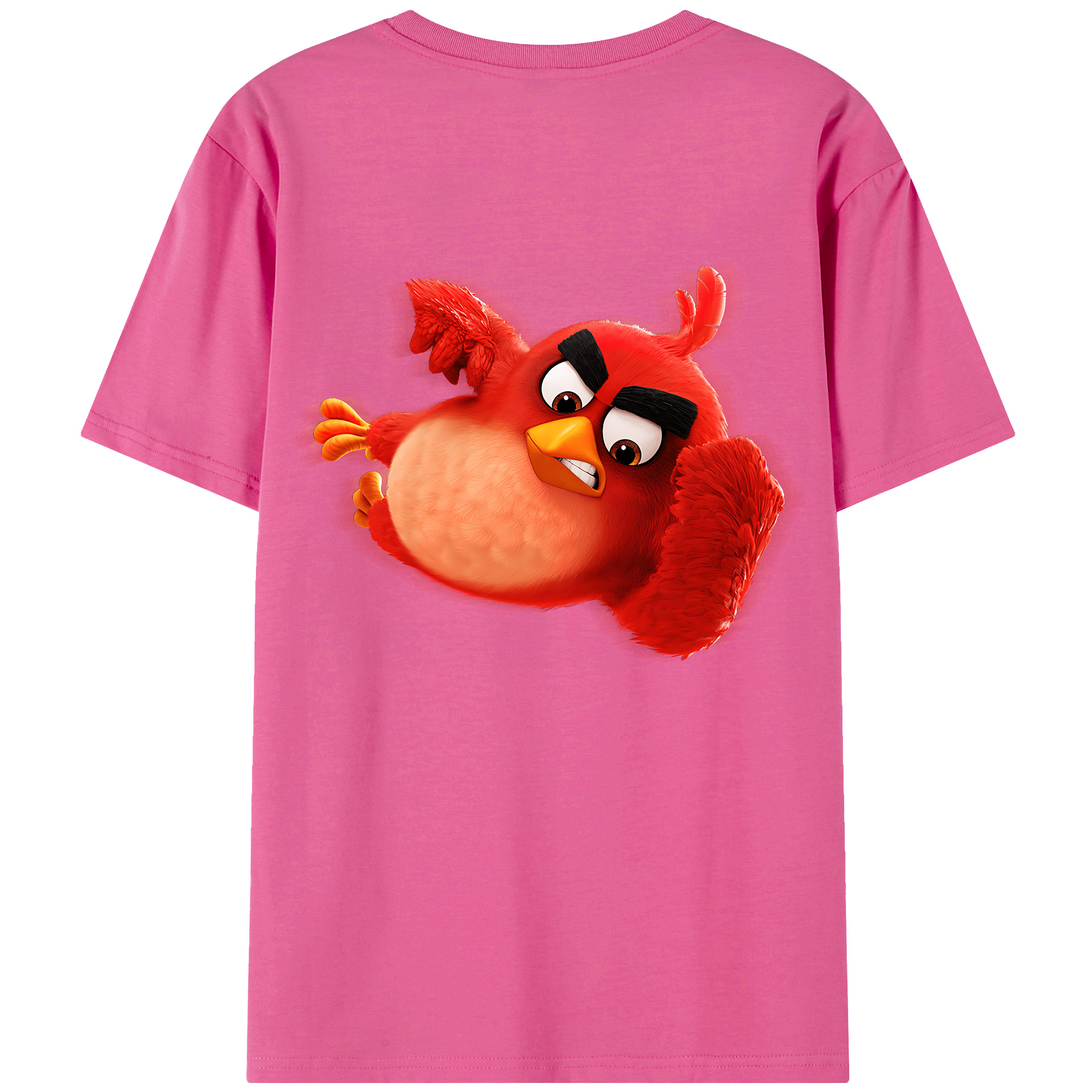（画像用） Angry Birds アングリーバード レディース半袖Tシャツ(バックプリント)