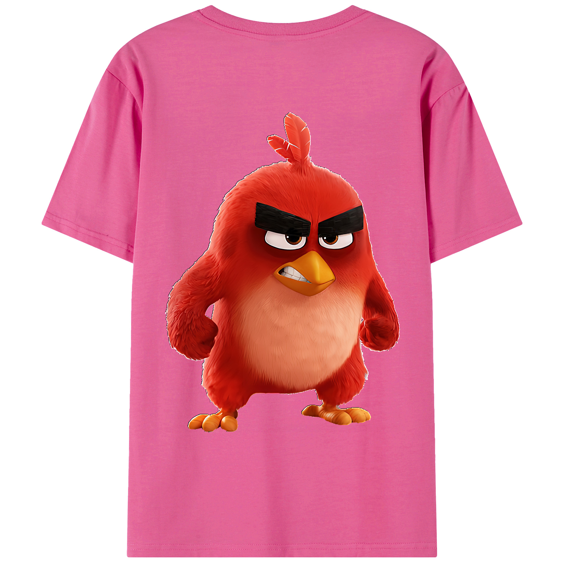 （画像用） Angry Birds アングリーバード レディース半袖Tシャツ(バックプリント)