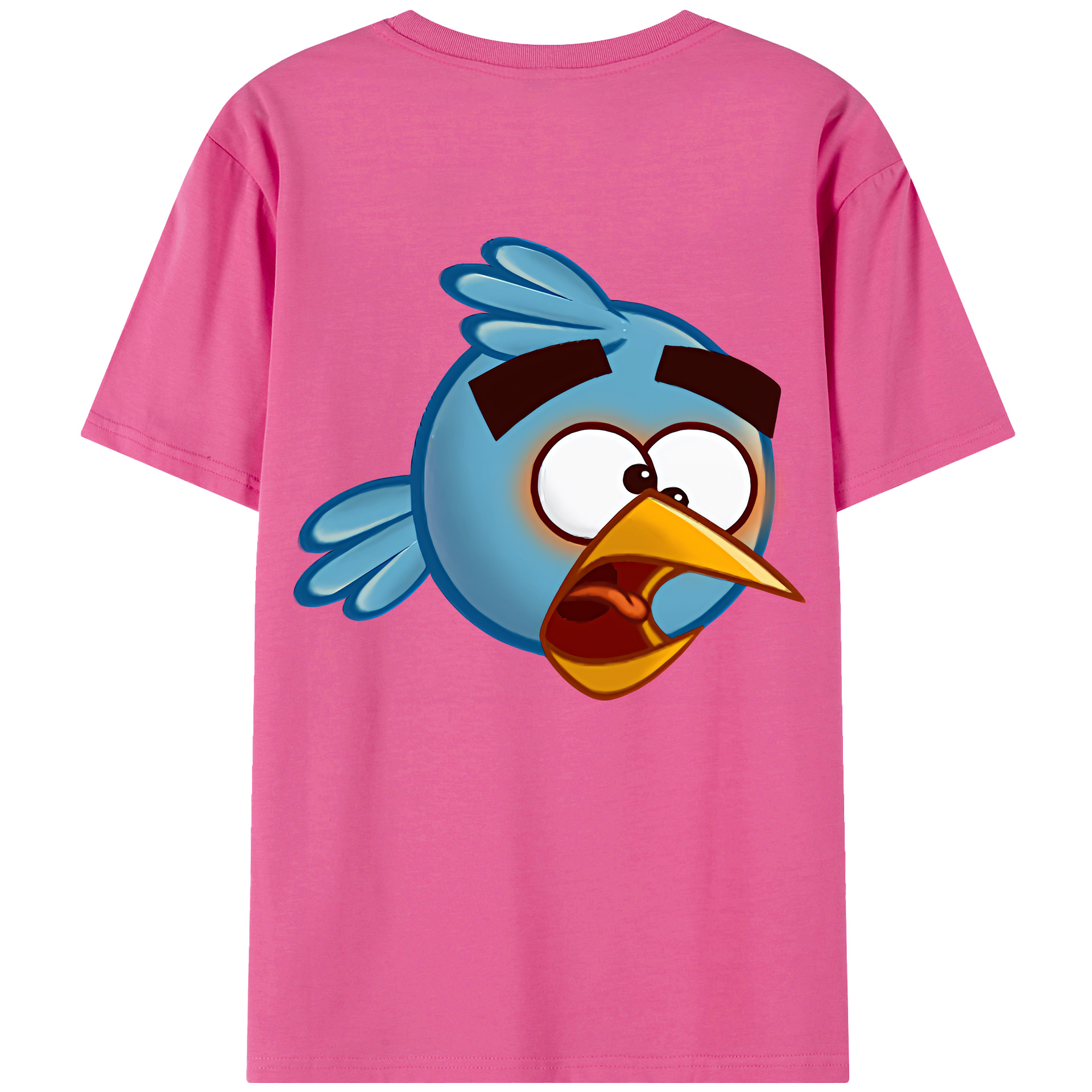 （画像用） Angry Birds アングリーバード レディース半袖Tシャツ(バックプリント)