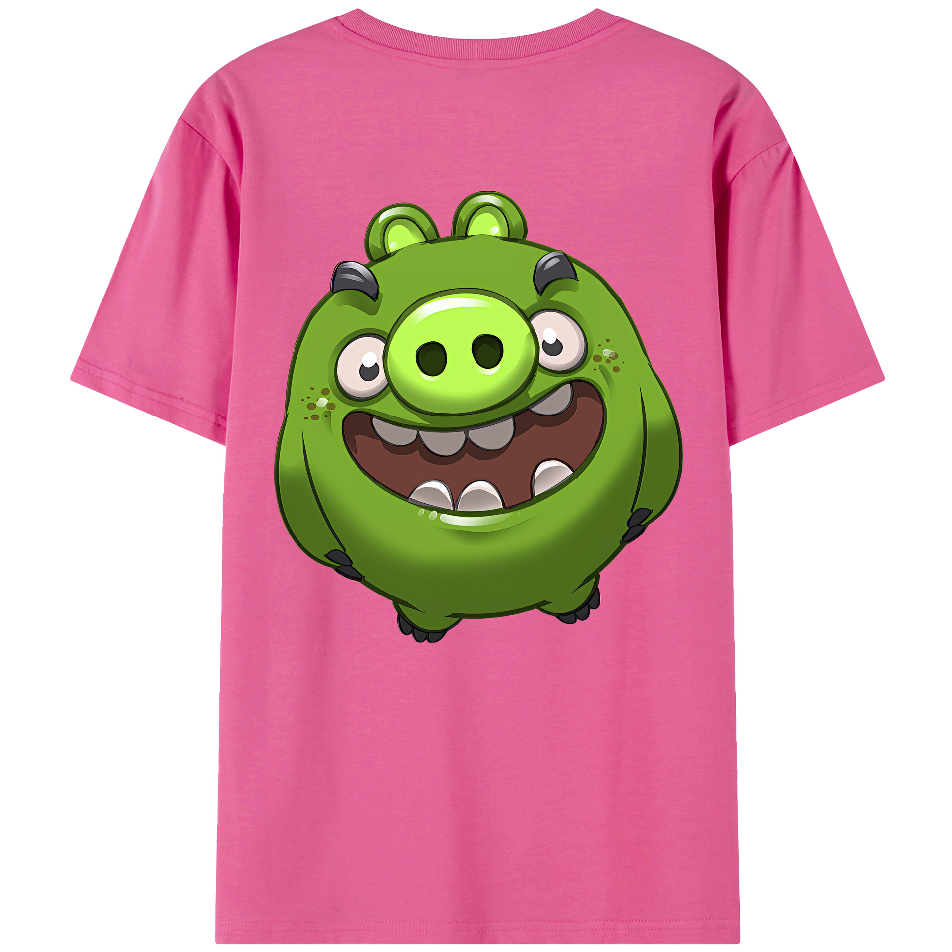 （画像用） Angry Birds アングリーバード レディース半袖Tシャツ(バックプリント)