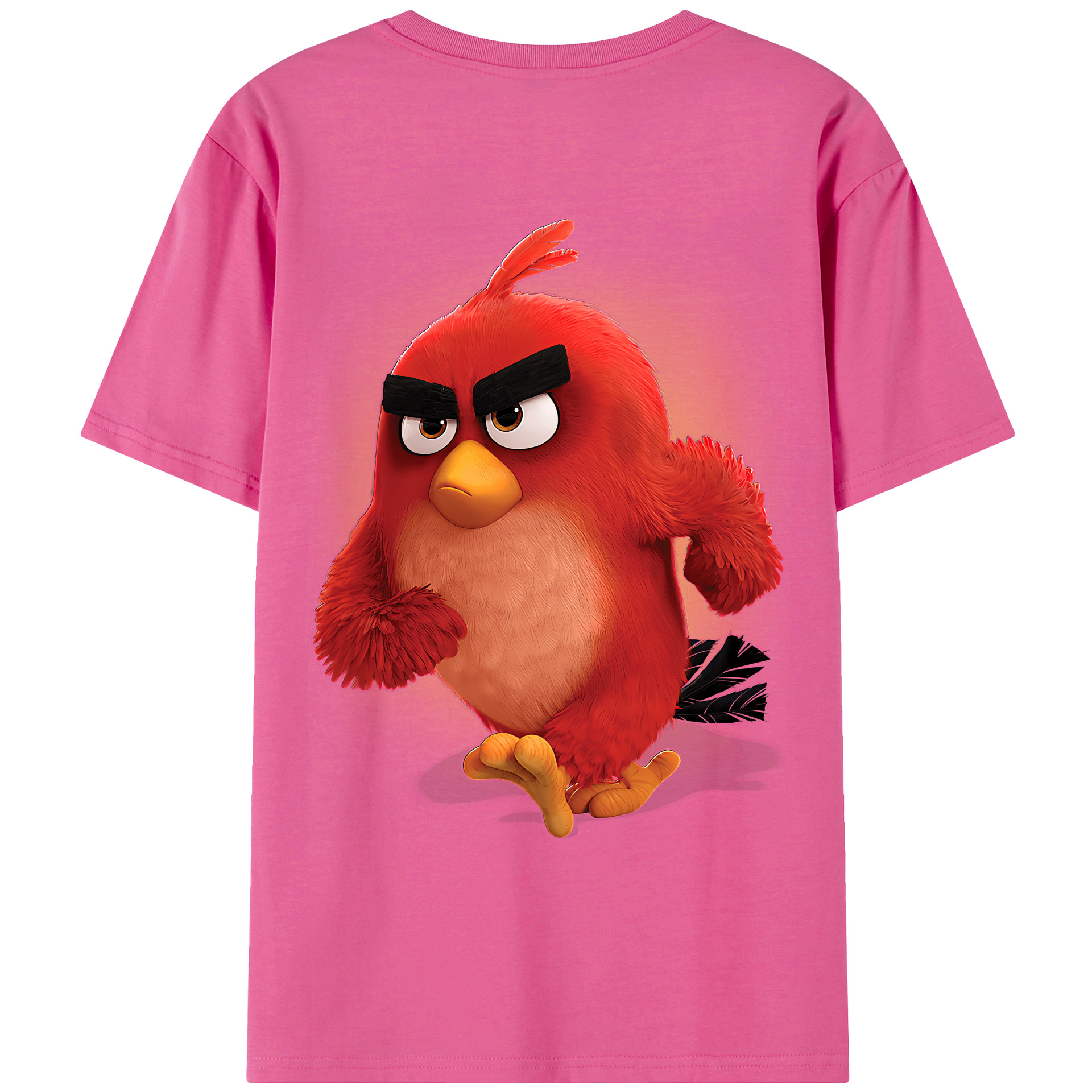 （画像用） Angry Birds アングリーバード レディース半袖Tシャツ(バックプリント)
