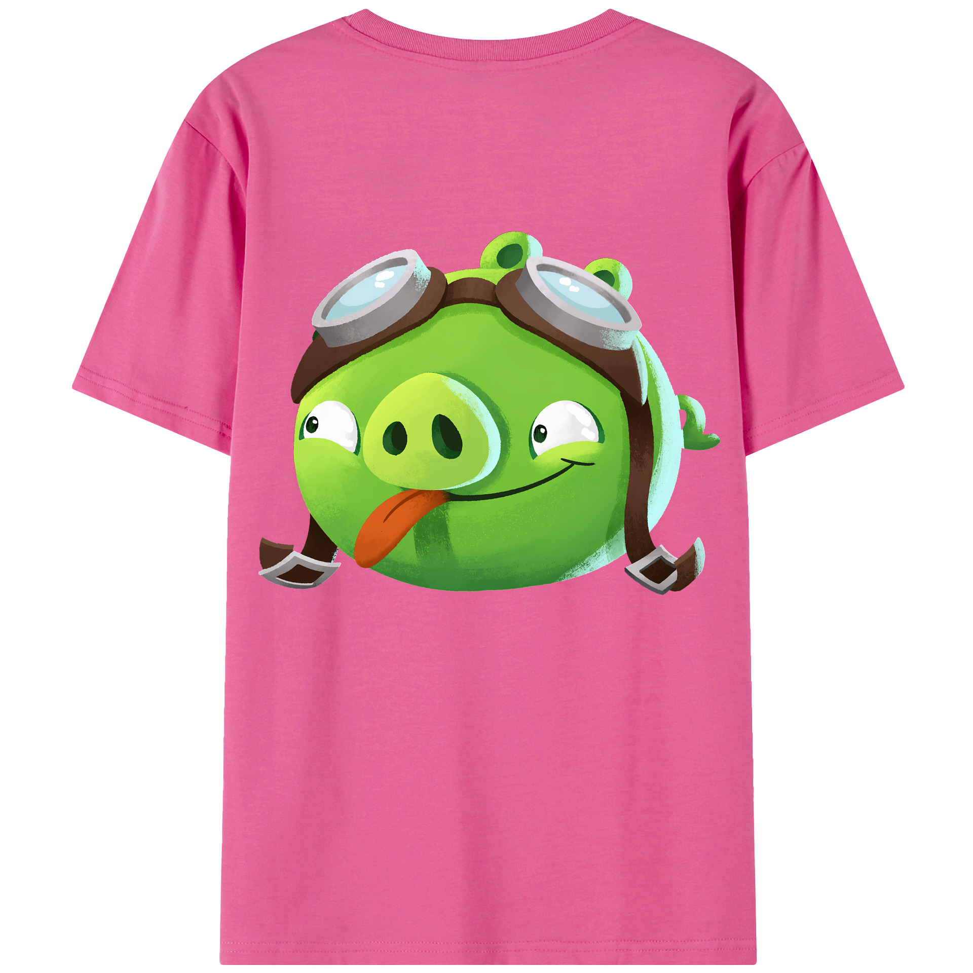 （画像用） Angry Birds アングリーバード レディース半袖Tシャツ(バックプリント)
