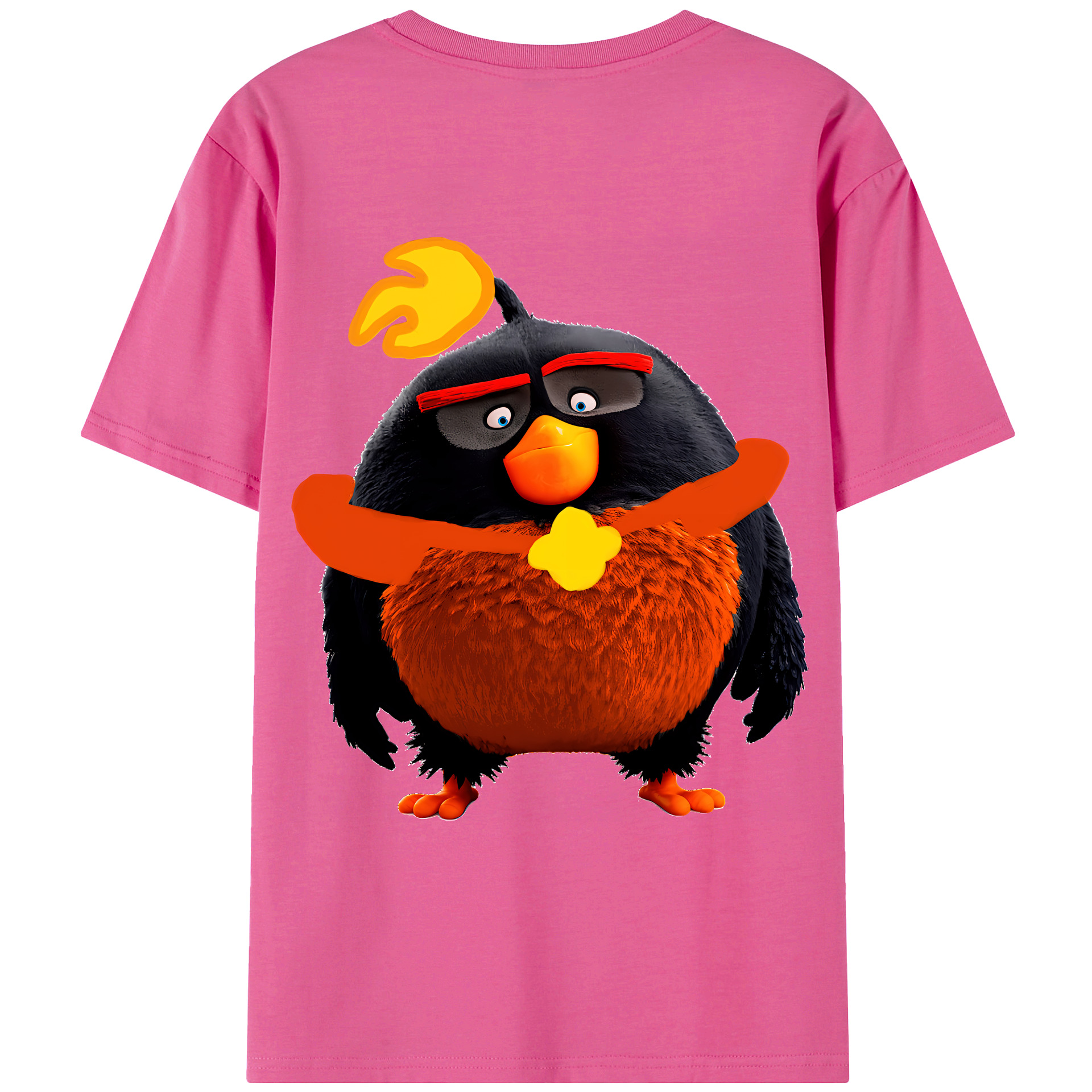 （画像用） Angry Birds アングリーバード レディース半袖Tシャツ(バックプリント)