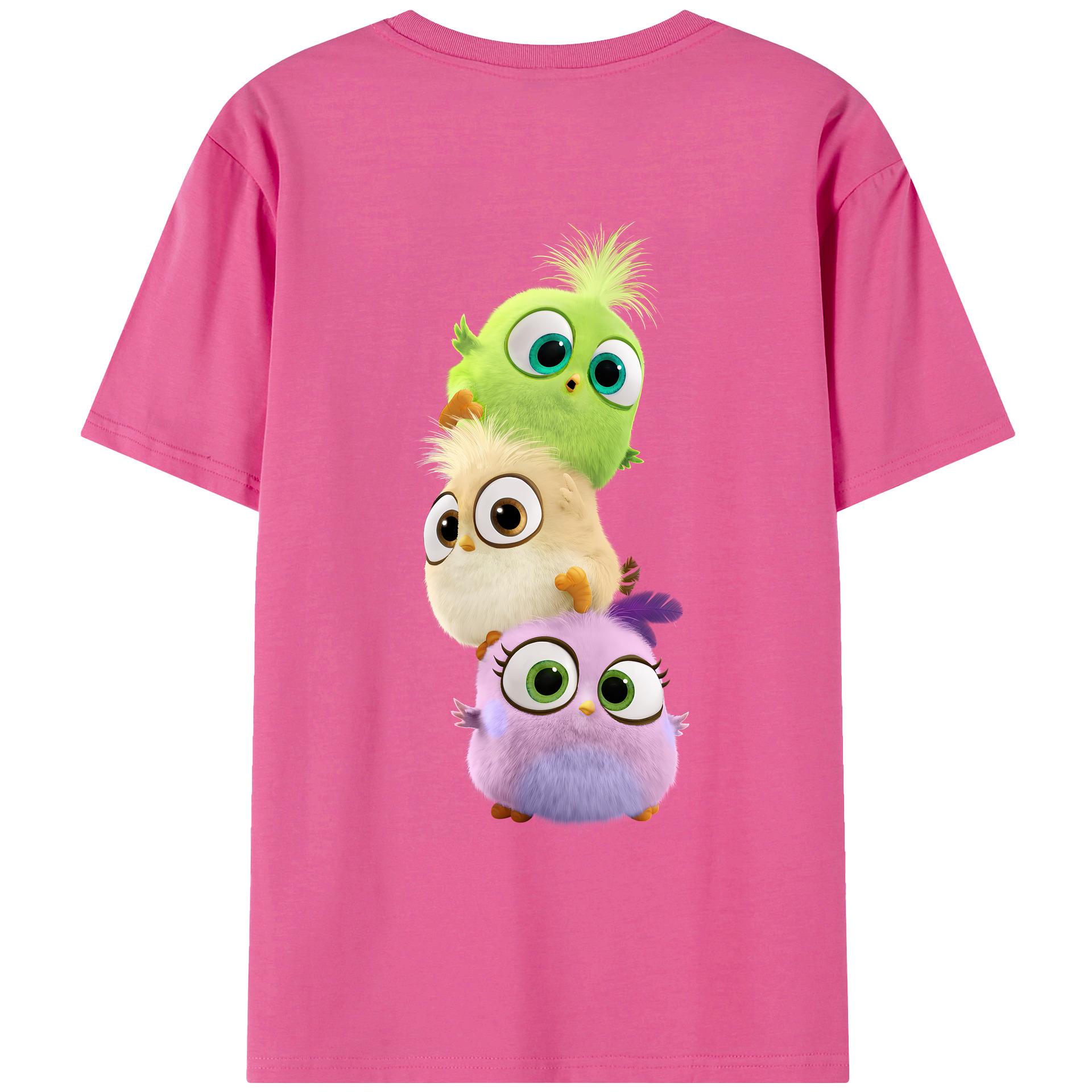 （画像用） Angry Birds アングリーバード レディース半袖Tシャツ(バックプリント)