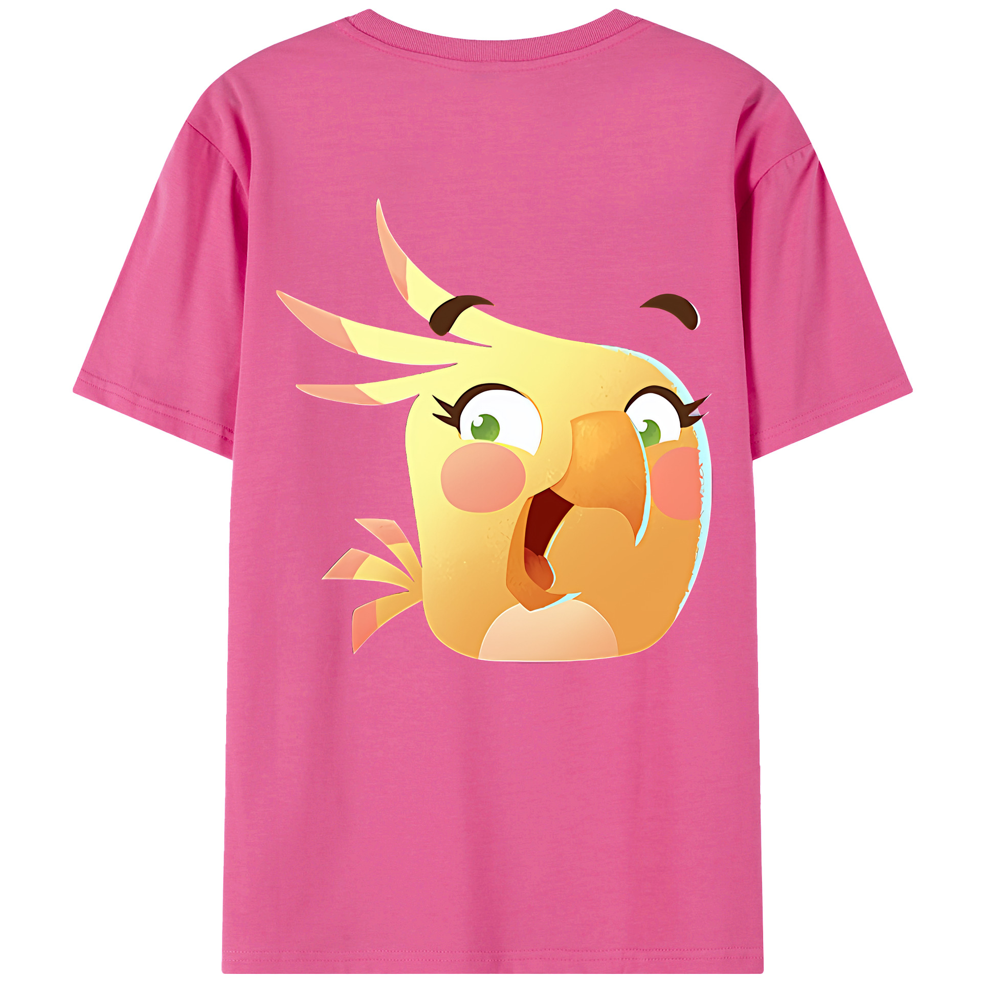 （画像用） Angry Birds アングリーバード レディース半袖Tシャツ(バックプリント)