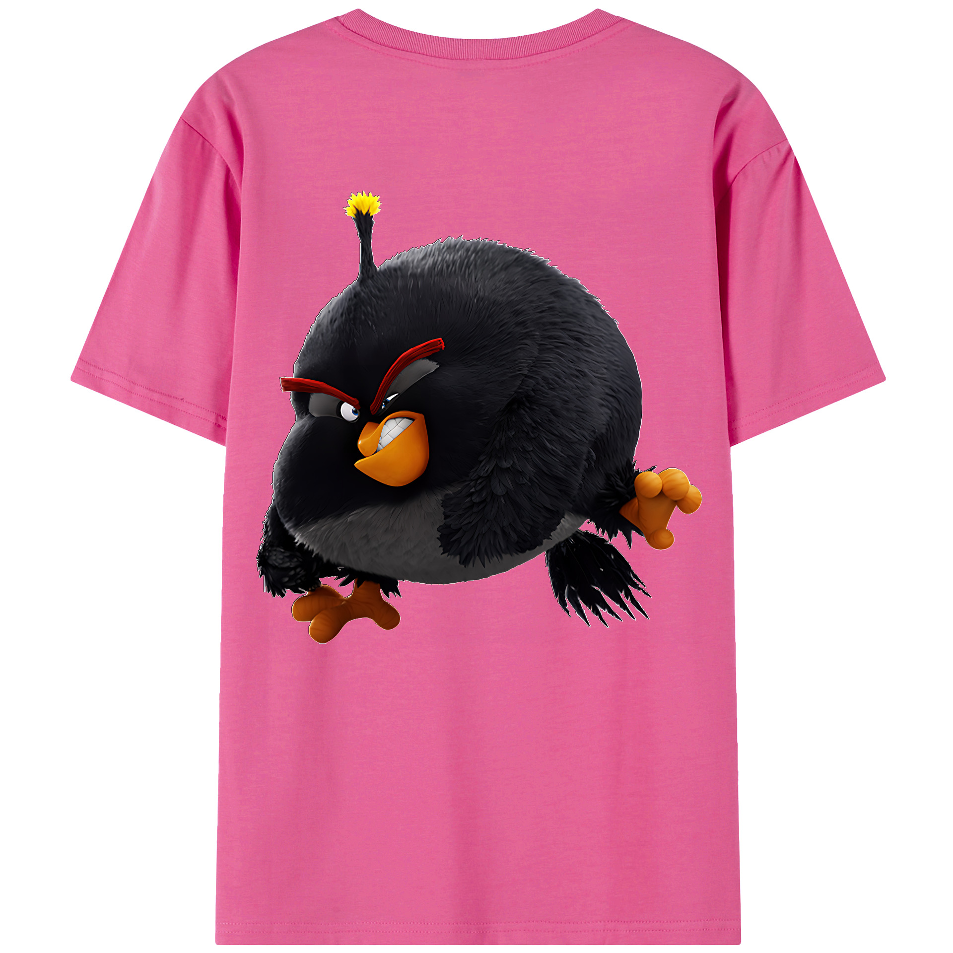 （画像用） Angry Birds アングリーバード レディース半袖Tシャツ(バックプリント)