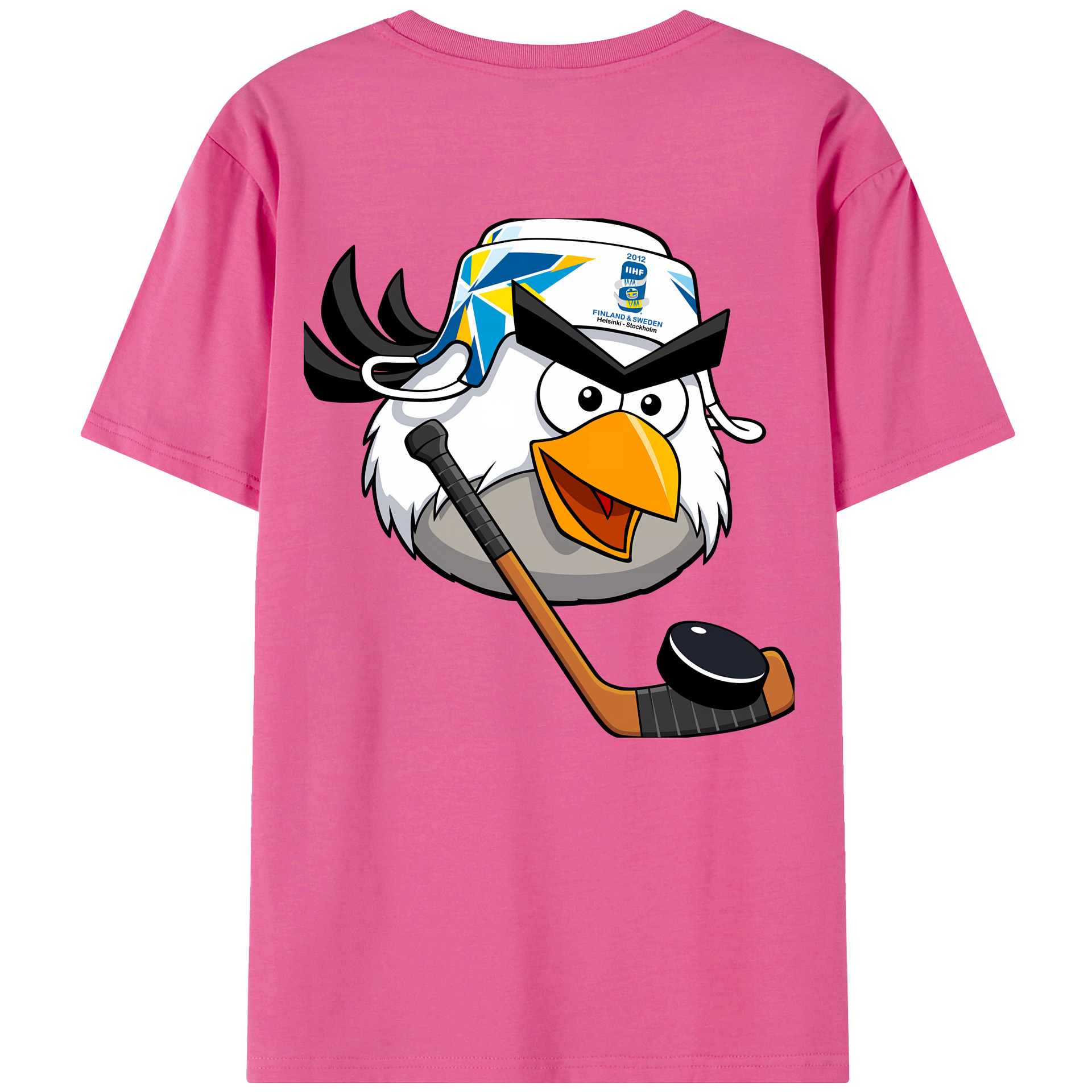 （画像用） Angry Birds アングリーバード レディース半袖Tシャツ(バックプリント)
