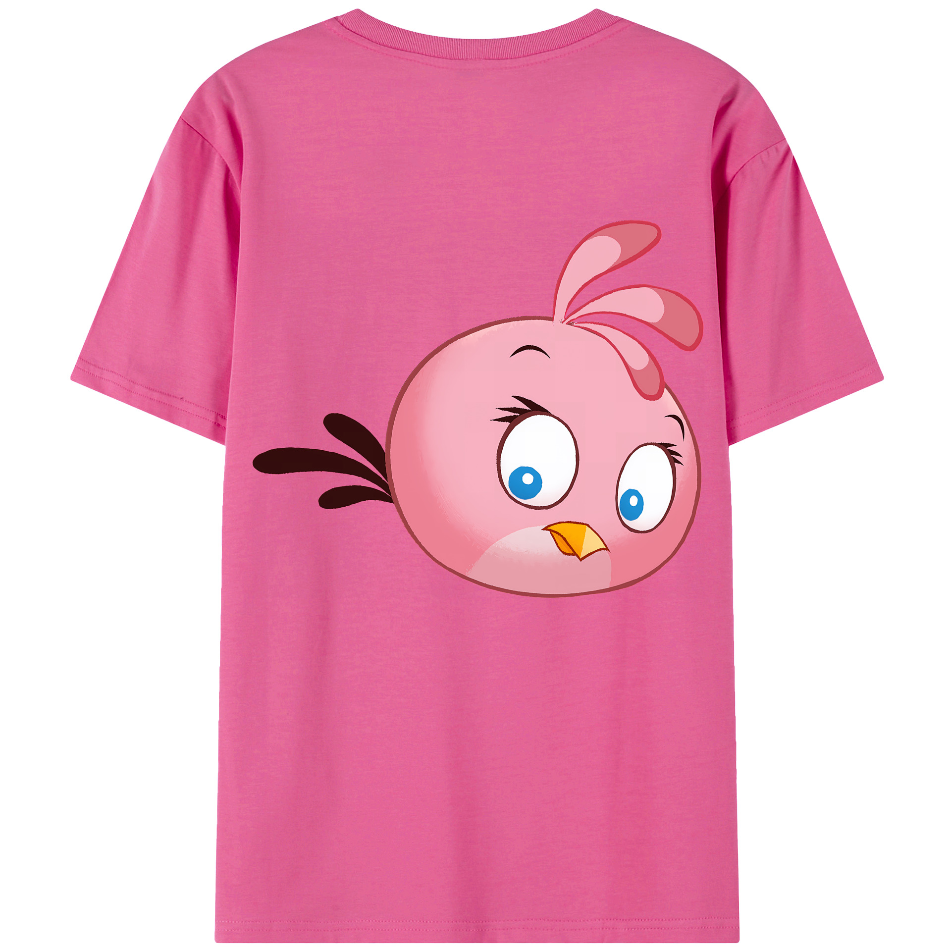 （画像用） Angry Birds アングリーバード レディース半袖Tシャツ(バックプリント)