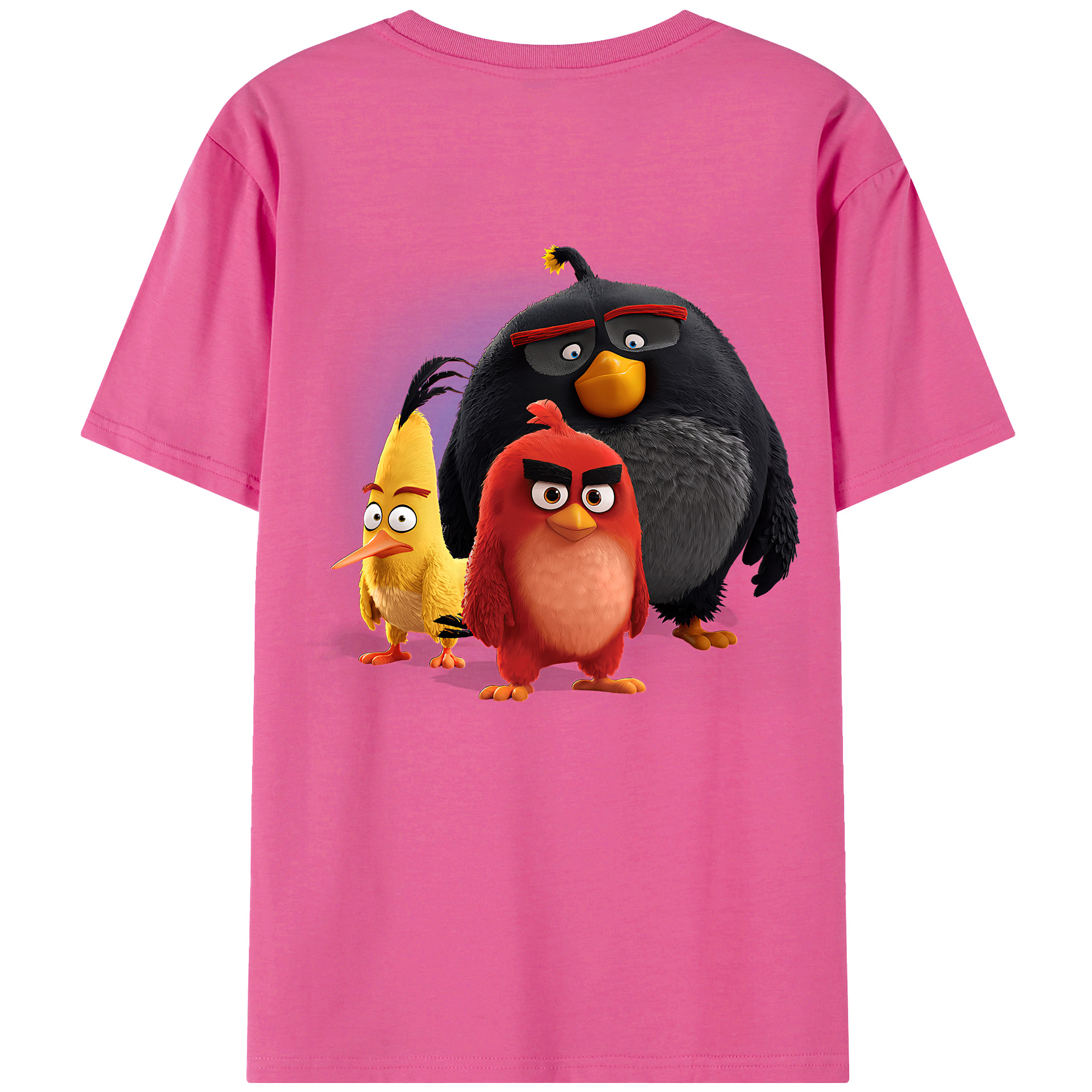 （画像用） Angry Birds アングリーバード レディース半袖Tシャツ(バックプリント)