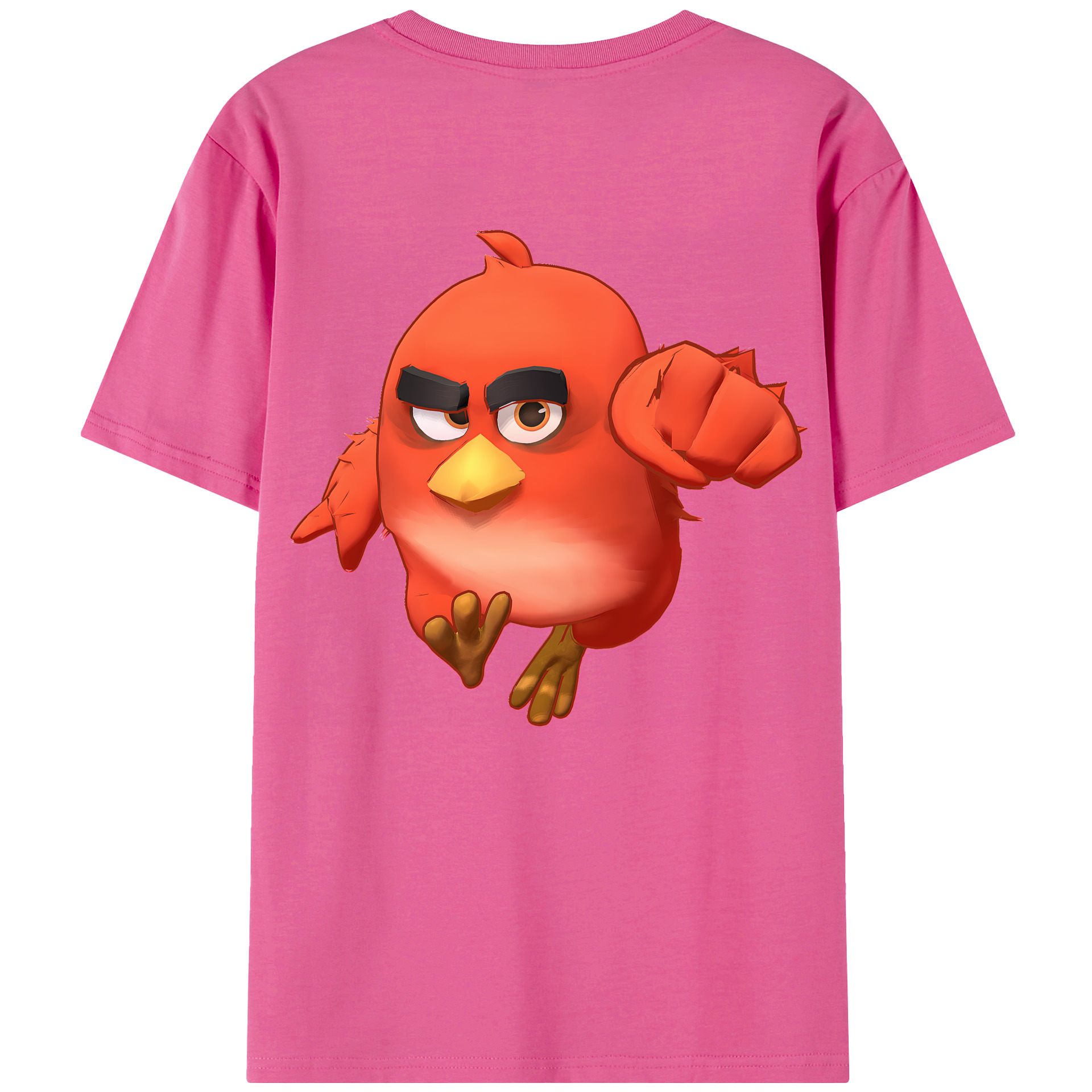（画像用） Angry Birds アングリーバード レディース半袖Tシャツ(バックプリント)